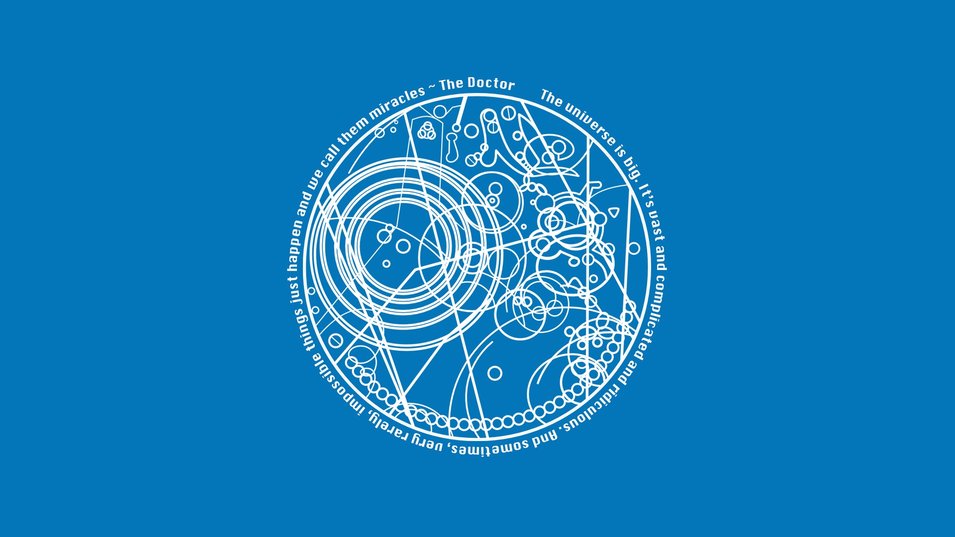 Magic Circle Doctor Who Blue Background 1920x1080