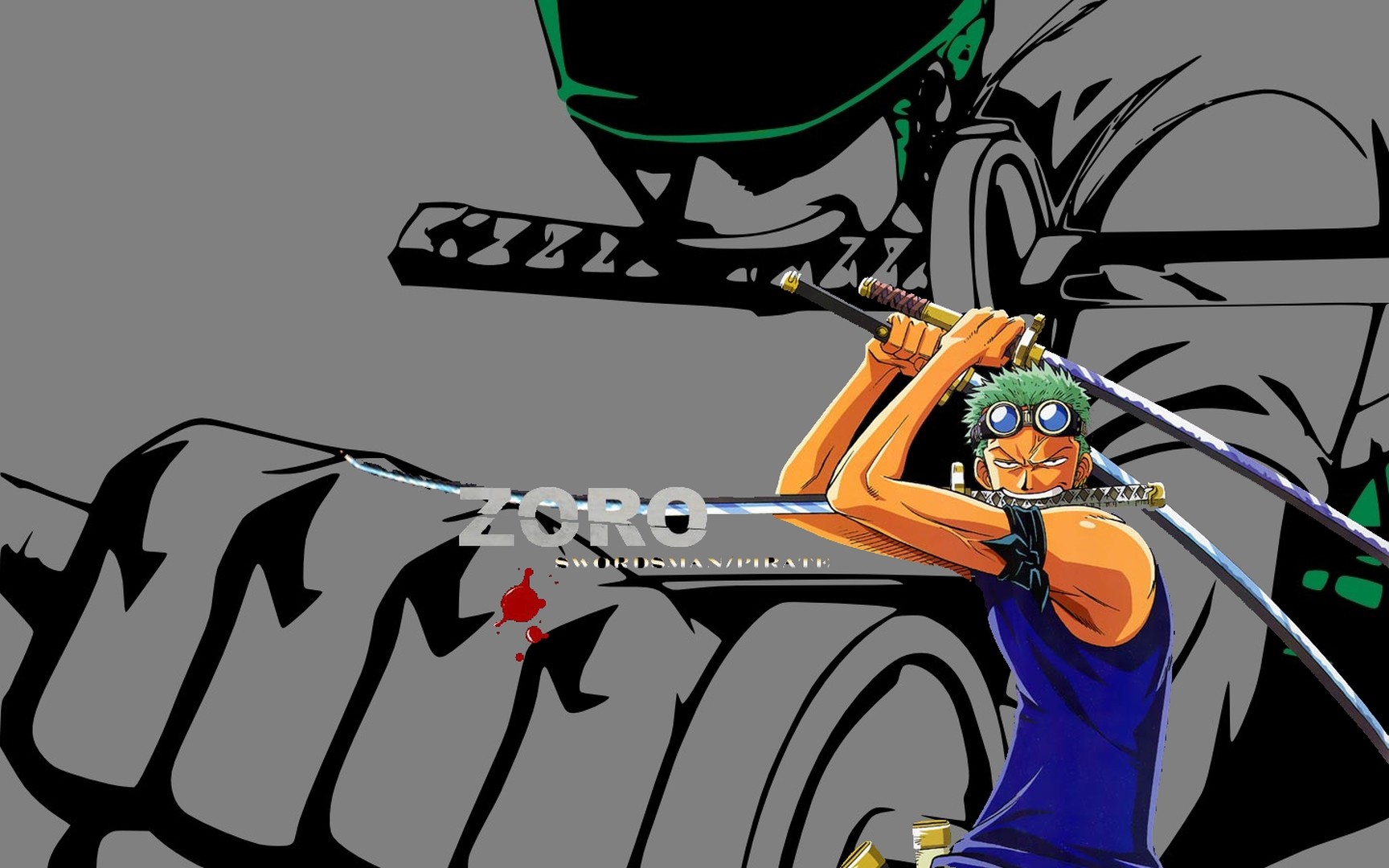One Piece Anime Boys Zorro Katana Angry 1728x1080