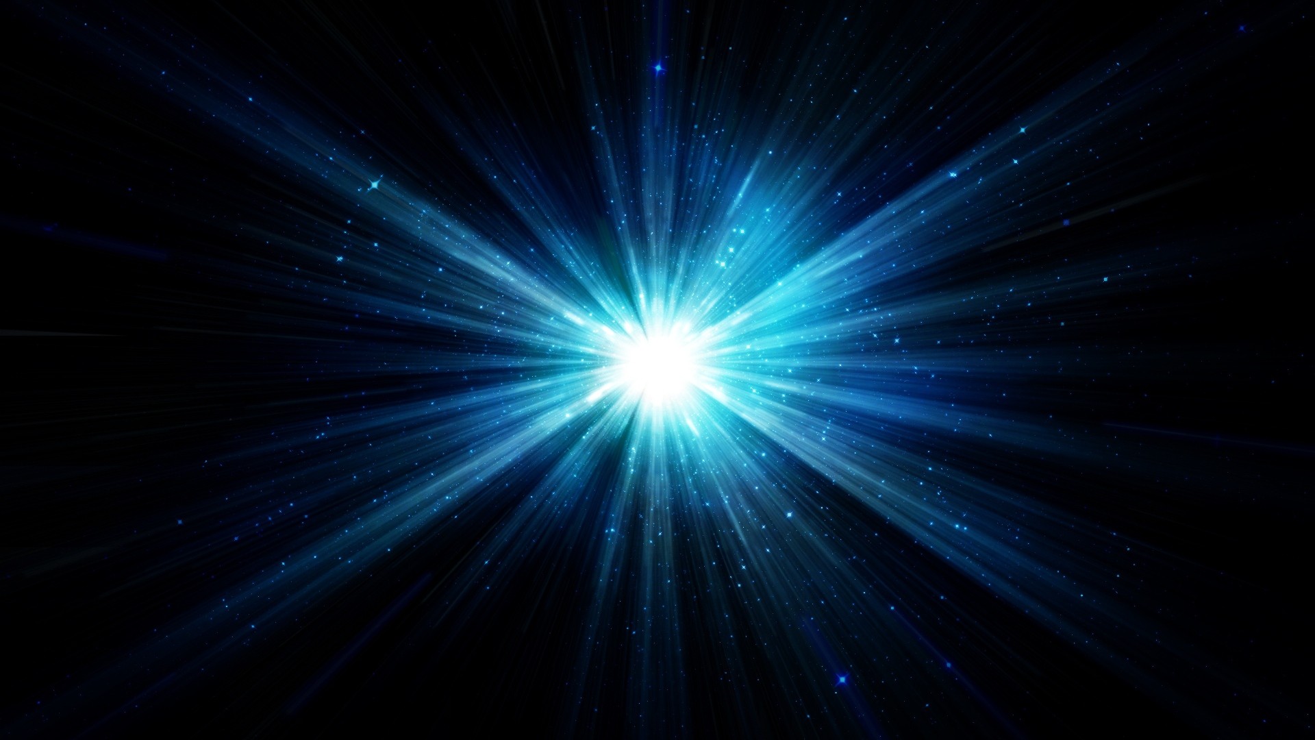Minimalism Digital Art Stars Supernova Black Background Blue 1920x1080