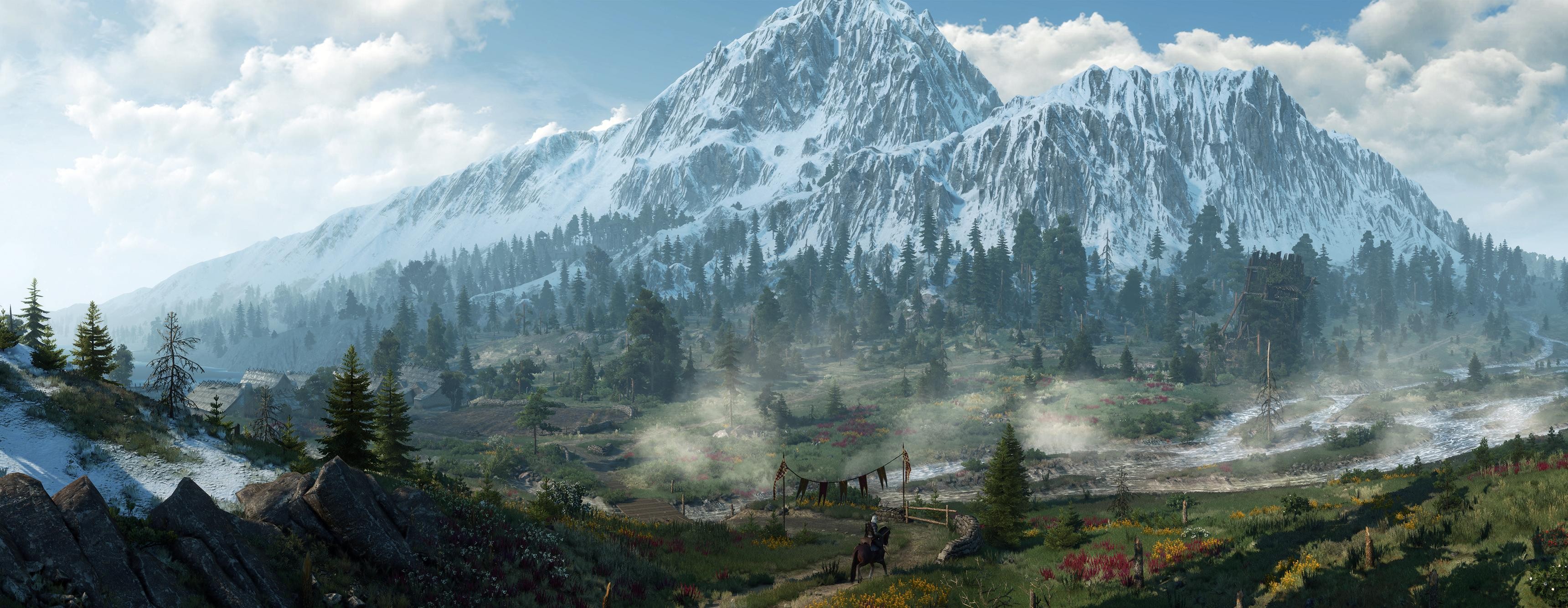 Ultrawide Landscape Nature Photography The Witcher The Witcher 3 Wild Hunt Skellige 3440x1334