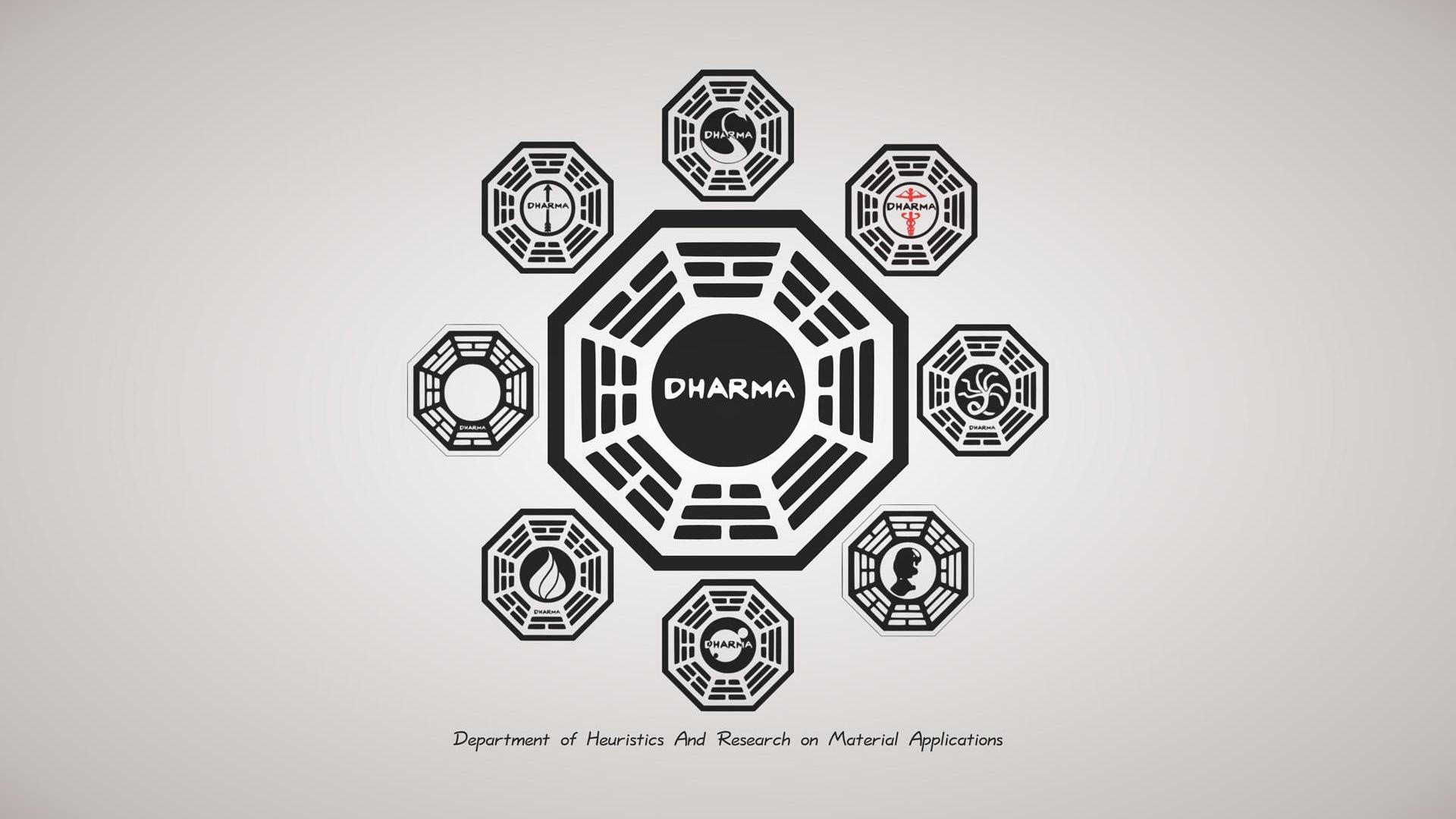 Lost Dharma Initiative Simple Background TV 1920x1080