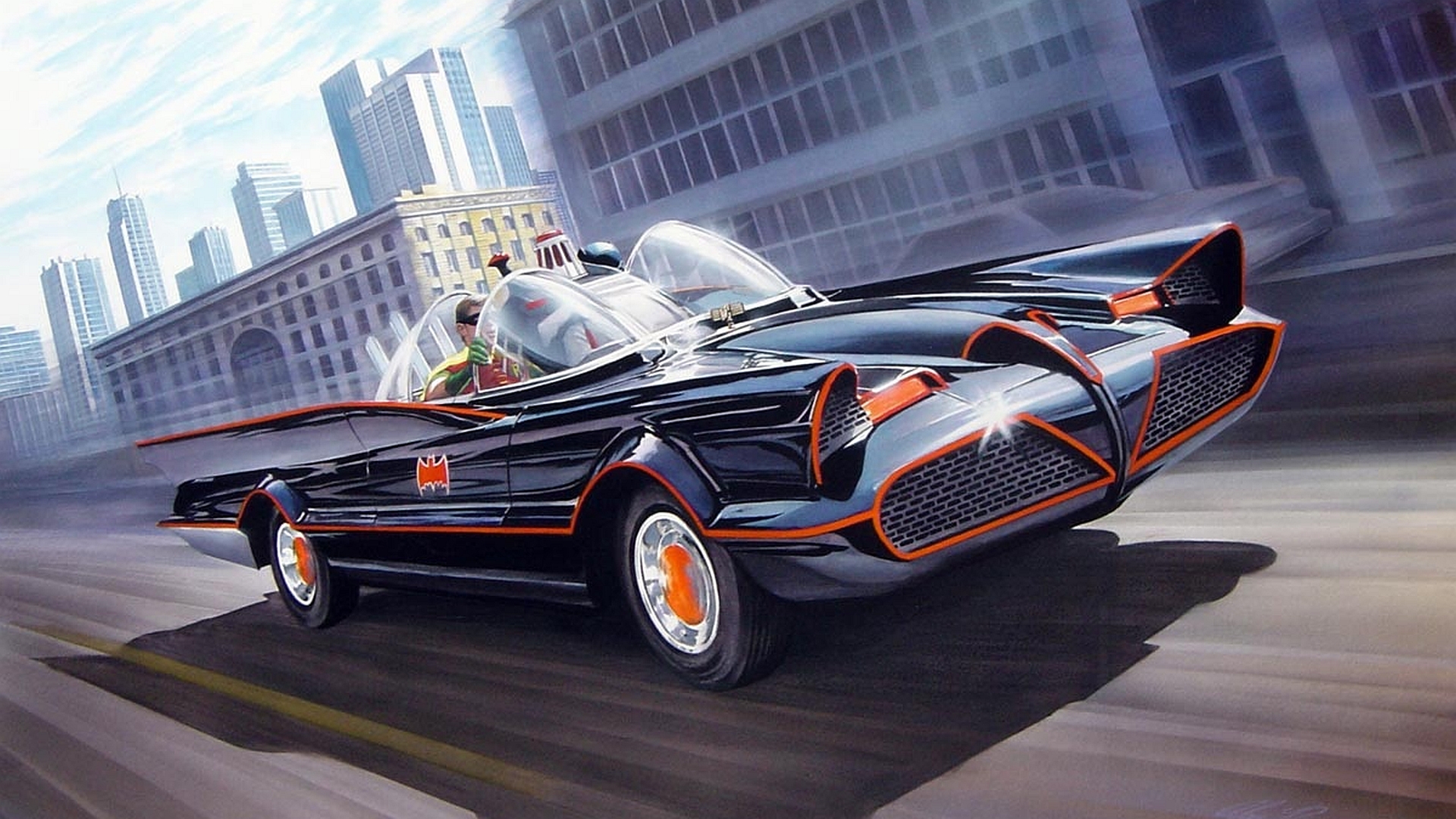 DC Comics TV Batman And Robin Batman Batmobile Car Artwork Vehicle 1920x1080