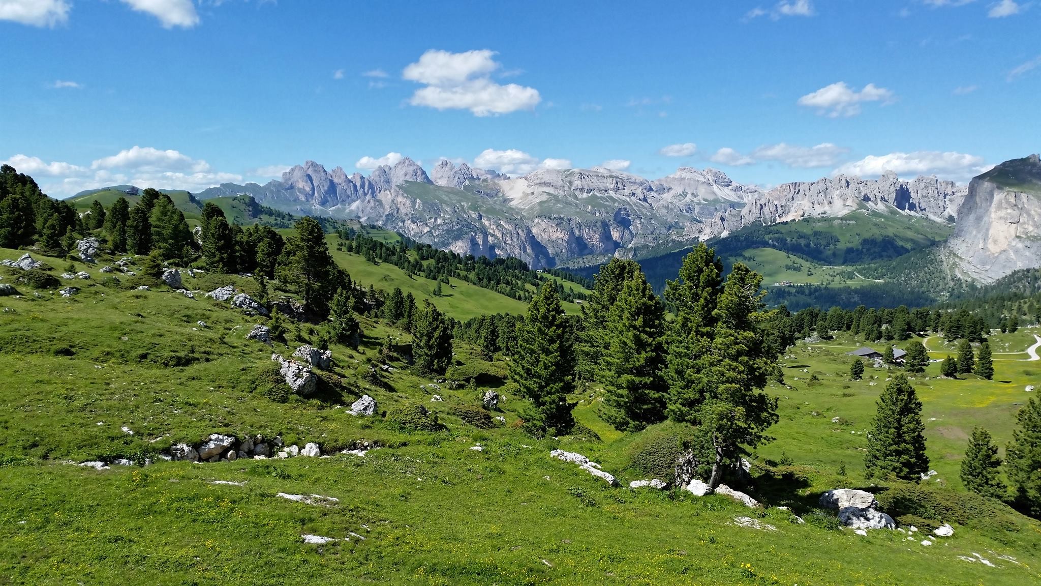 Dolomites Mountains Mountains Nature Landscape 2048x1152