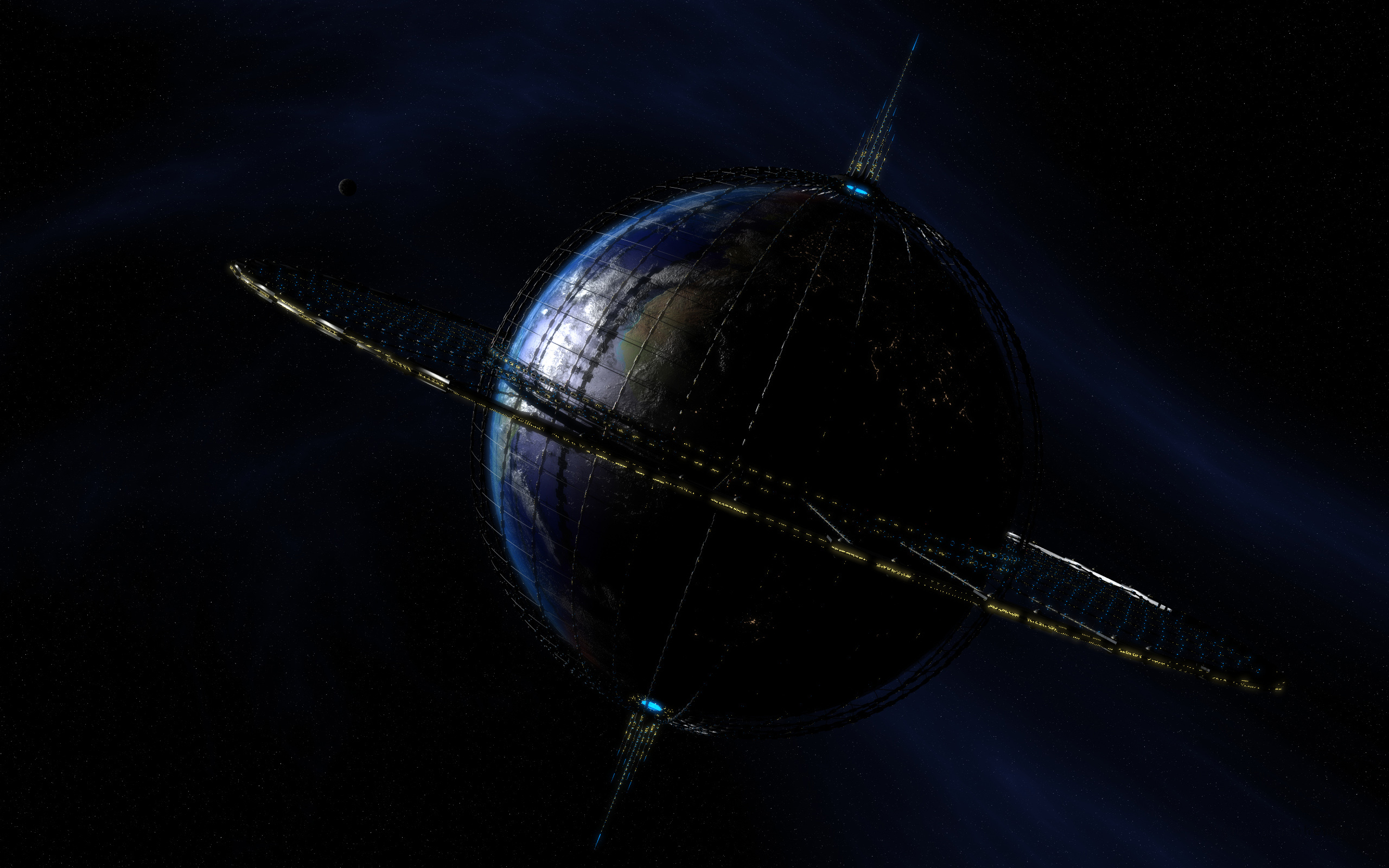 Sci Fi Spaceport 2560x1600