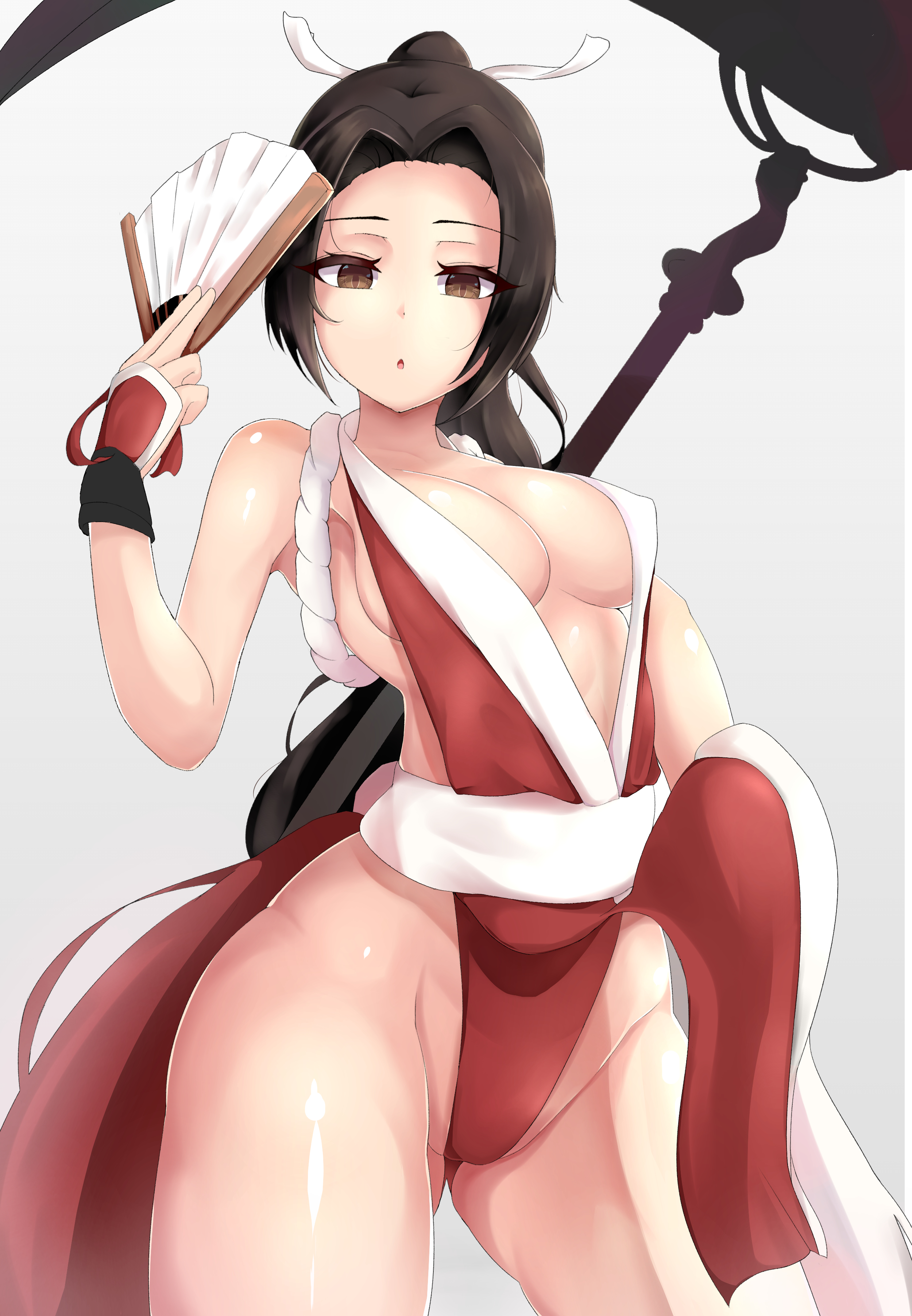 Christmas Santa Outfit Mai Shiranui Fatal Fury 2500x3607