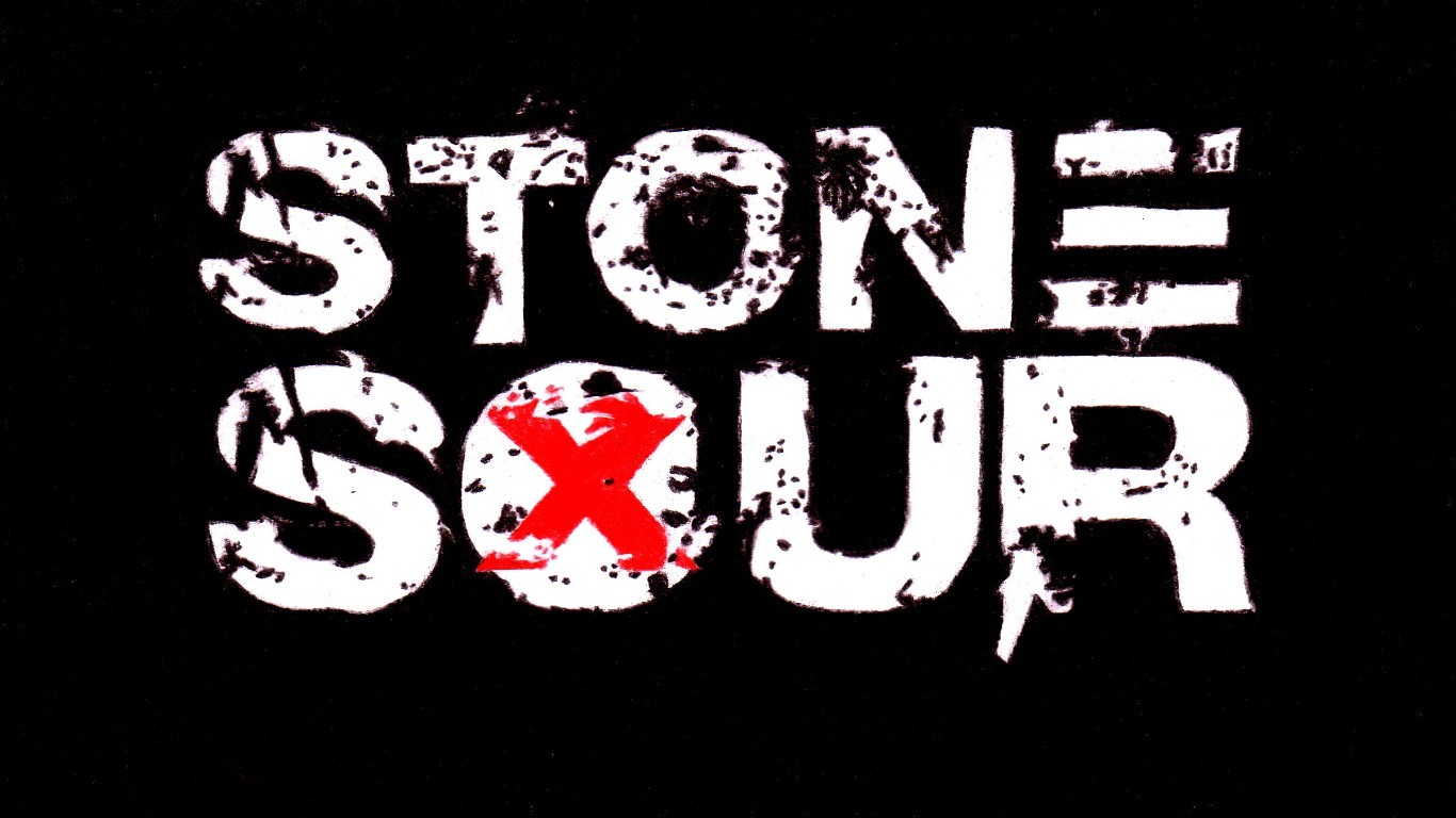 Stone Sour Rock Bands Simple Background 1366x768