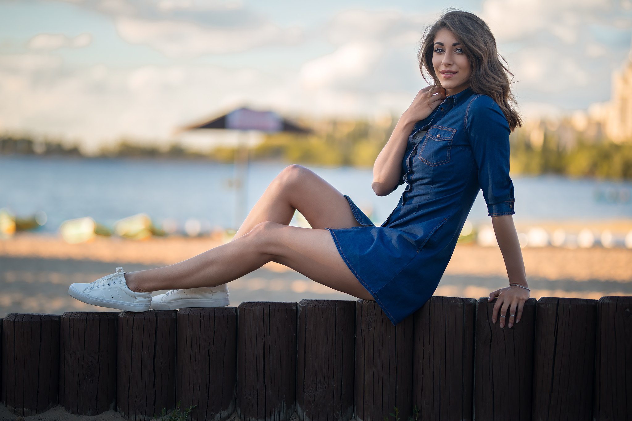 Dmitry Shulgin Legs Women Outdoors Women Dress Jeans Darya Zinovyeva Daria 2048x1365