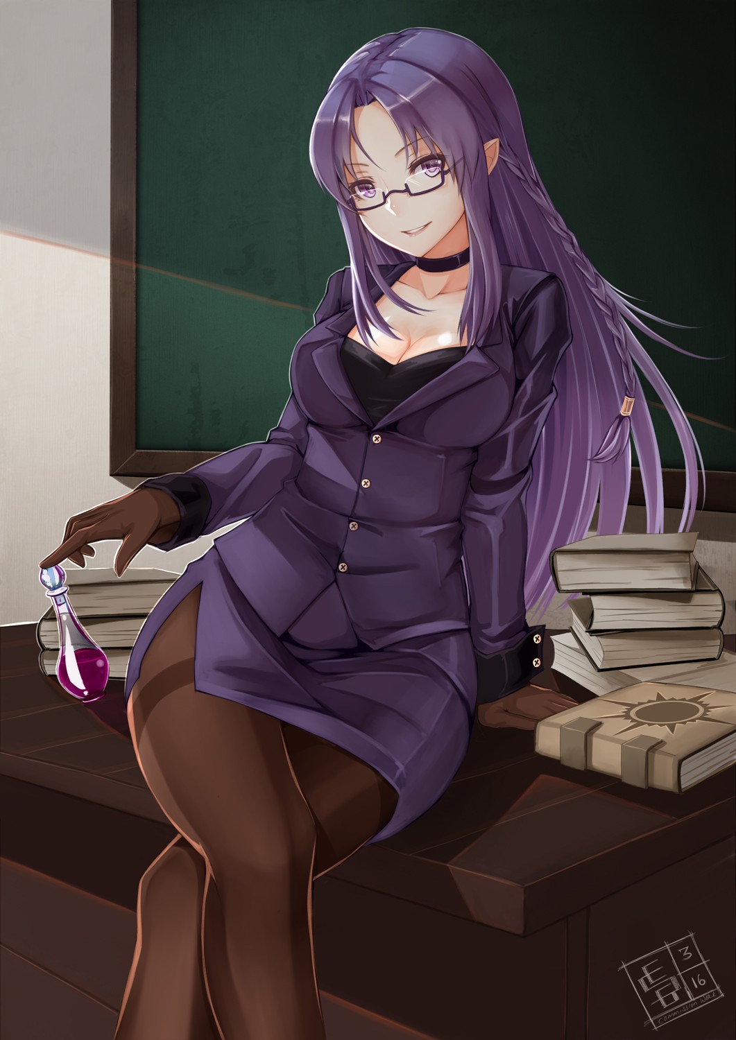 Caster Fate Stay Night Fate Series Fate Stay Night Heavens Feel Fate Stay Night Teachers Violet Hair 1061x1500
