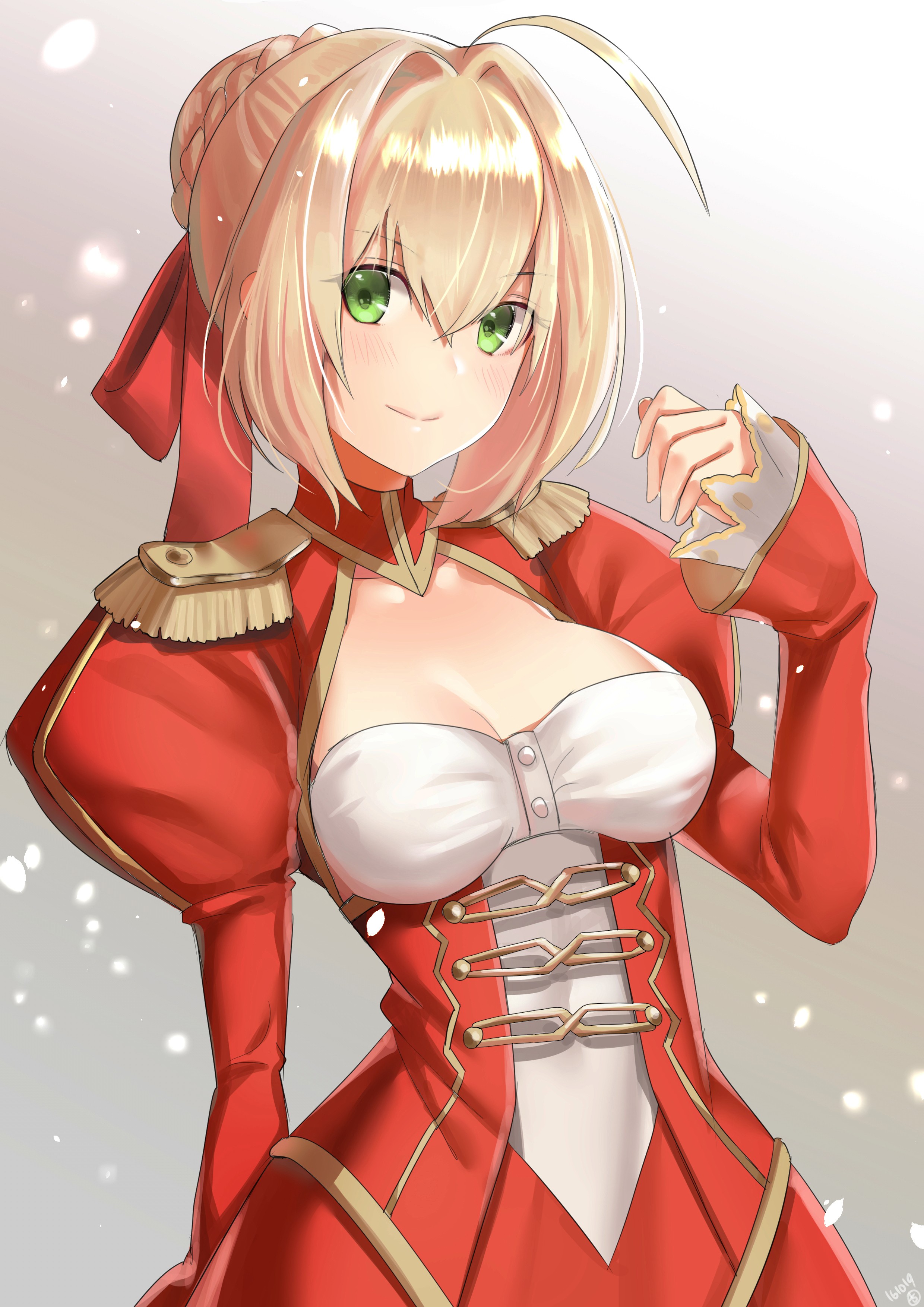 Anime Anime Girls Fate Extra Fate Stay Night Saber Extra Short Hair Blonde Green Eyes Saber 2480x3508