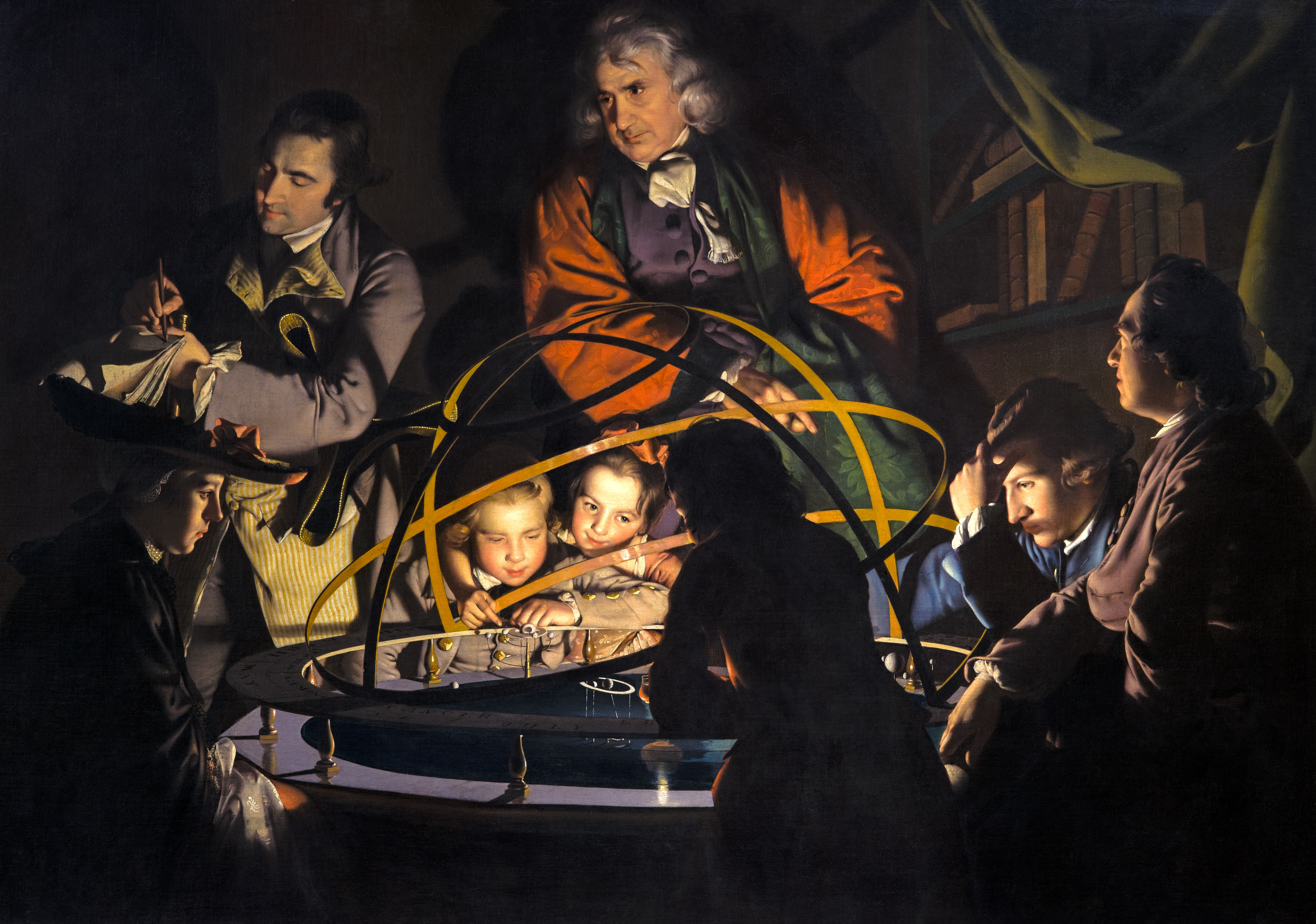 Joseph Wright Classic Art Painting Men Artwork 6527x4581