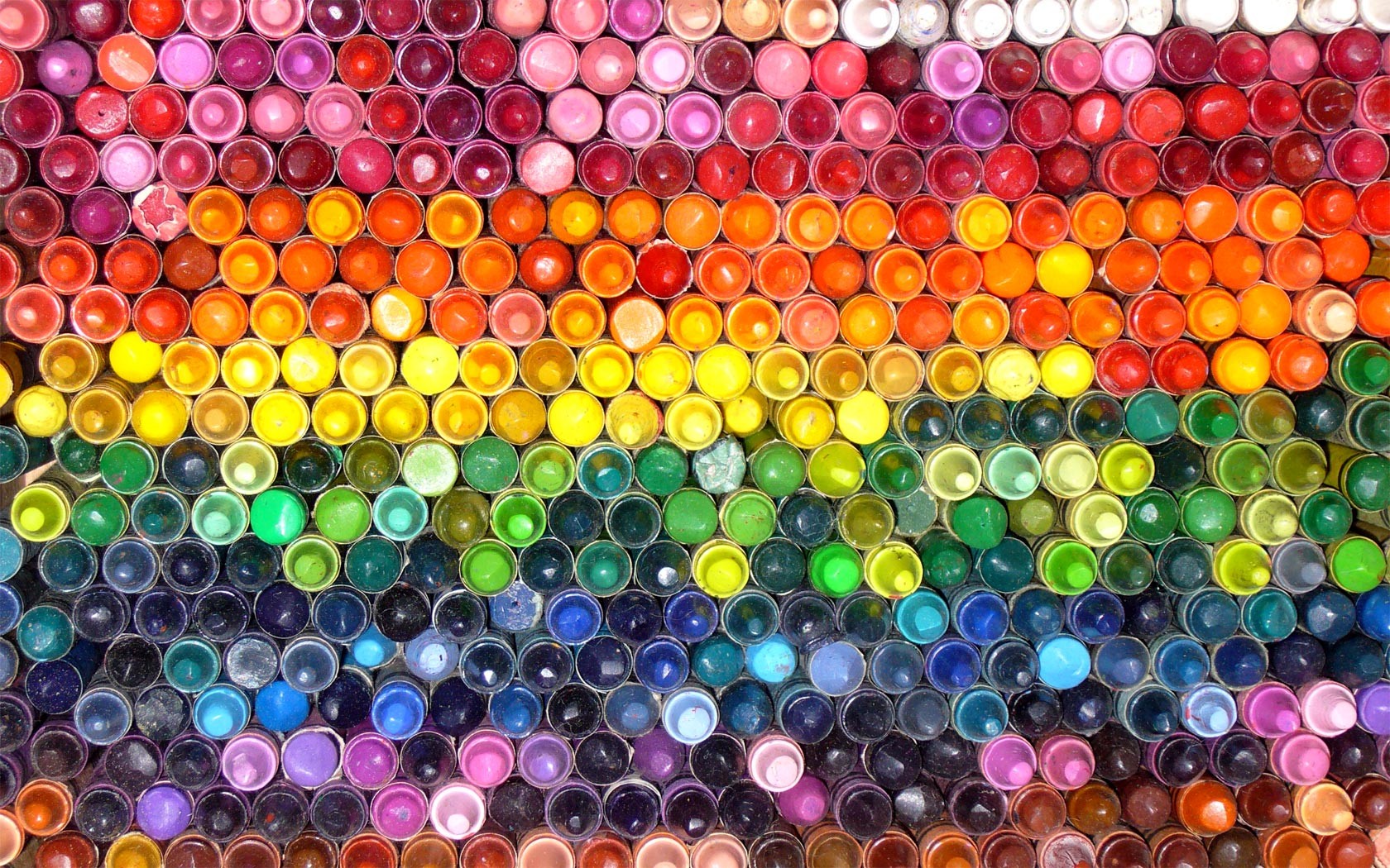 Crayons Colorful Simple Background 1680x1050