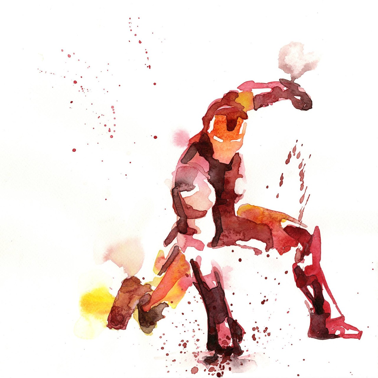 Marvel Comics Marvel Heroes The Avengers Avengers Age Of Ultron Watercolor Paint Splatter Iron Man 1280x1280