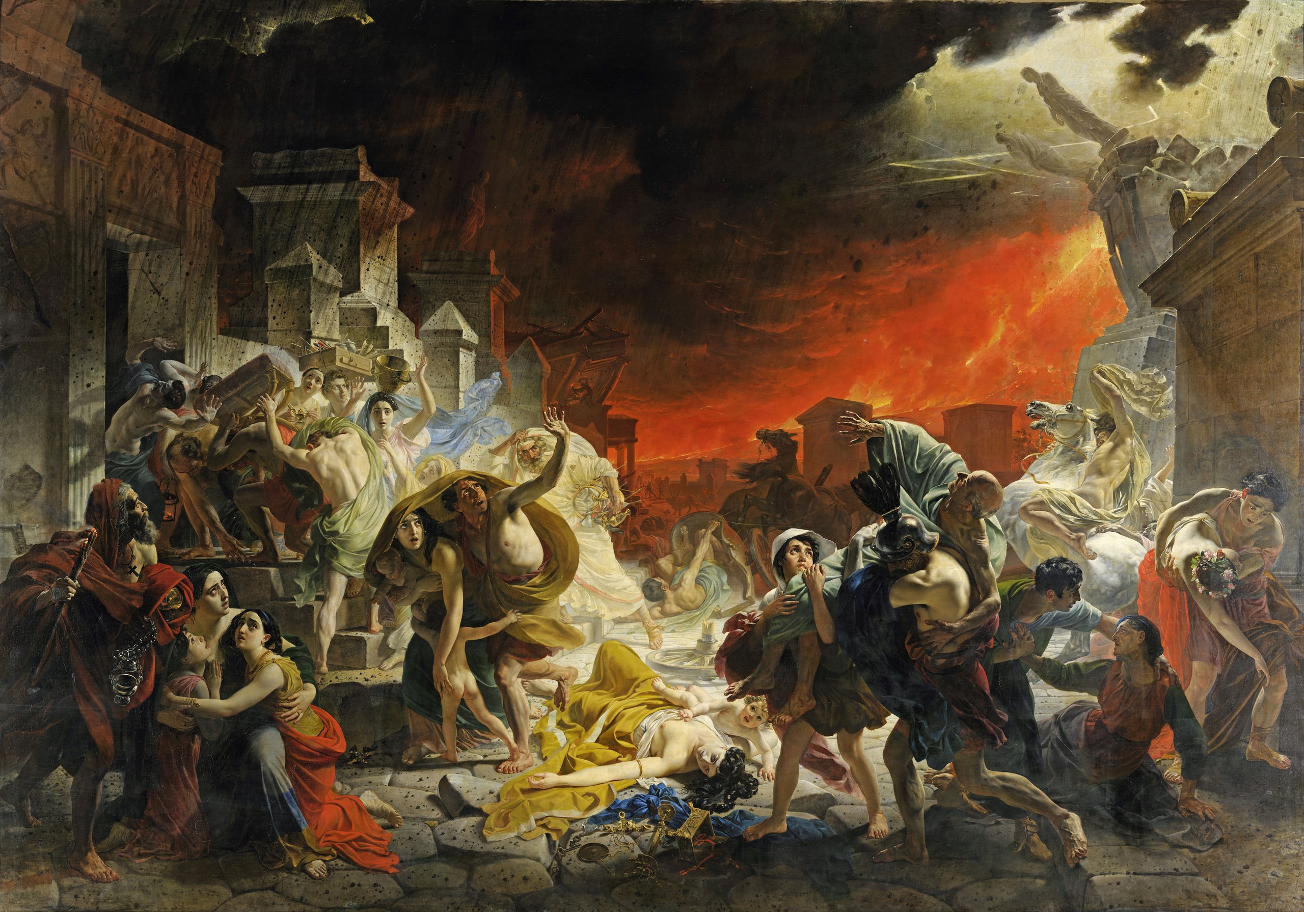 Traditional Art Traditional Artwork Painting The Last Day Of Pompeii Karl Bryullov 2560x1791