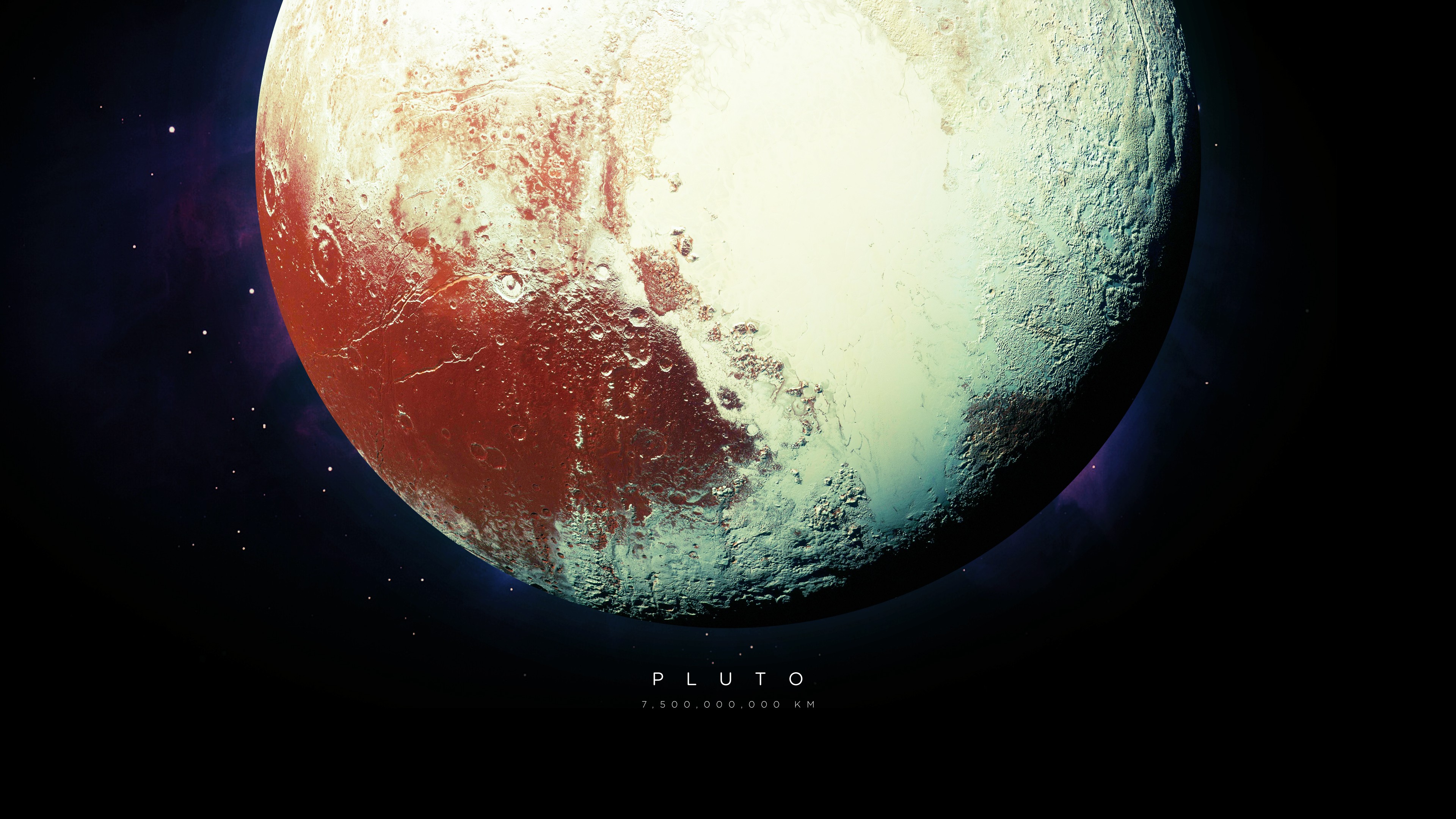 Pluto Universe Stars Planet Space 3840x2160
