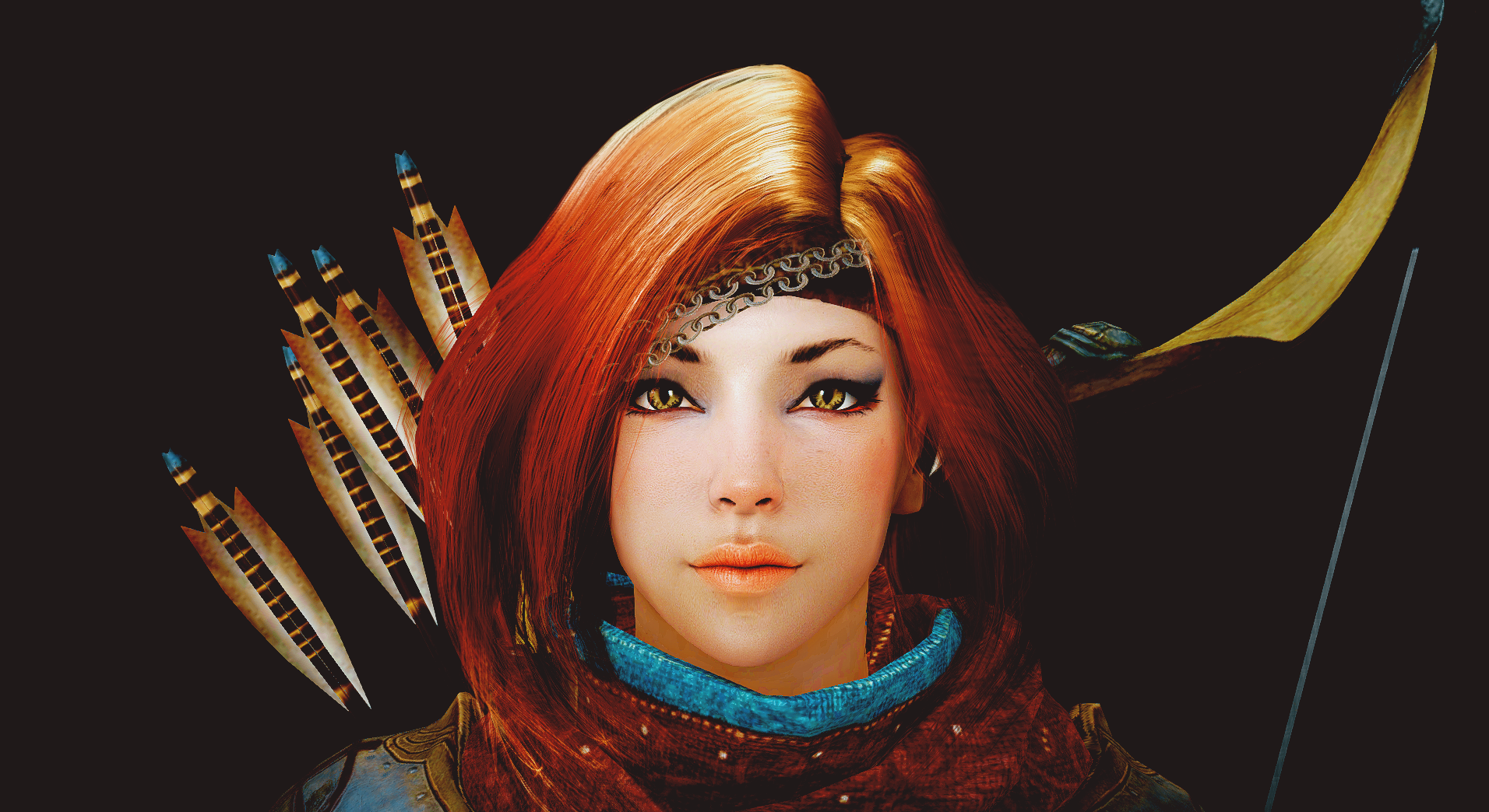 Video Games Black Desert Yellow Eyes 1912x1044