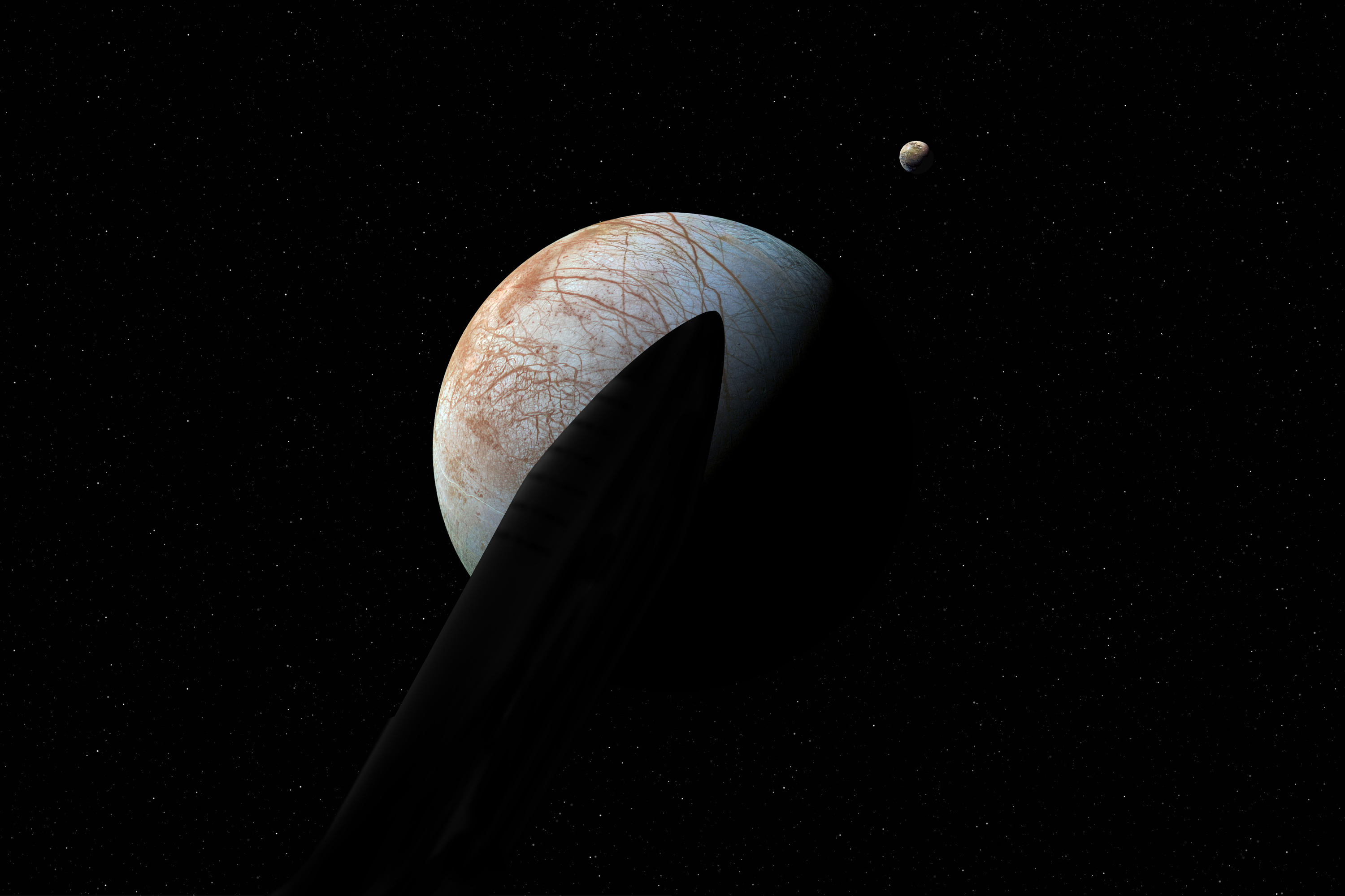 SpaceX Earth Planet CGi Jupiter Space Europa Star Wars 3000x2000