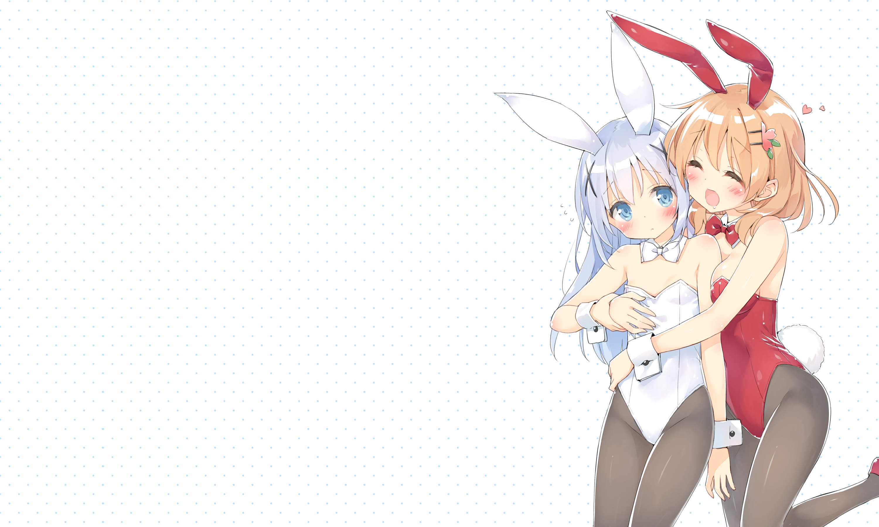 Anime Anime Girls Fan Art White Skin Gochuumon Wa Usagi Desu Ka Gochuumon Wa Usagi Desu Ka Kafuu Chi 3000x1800