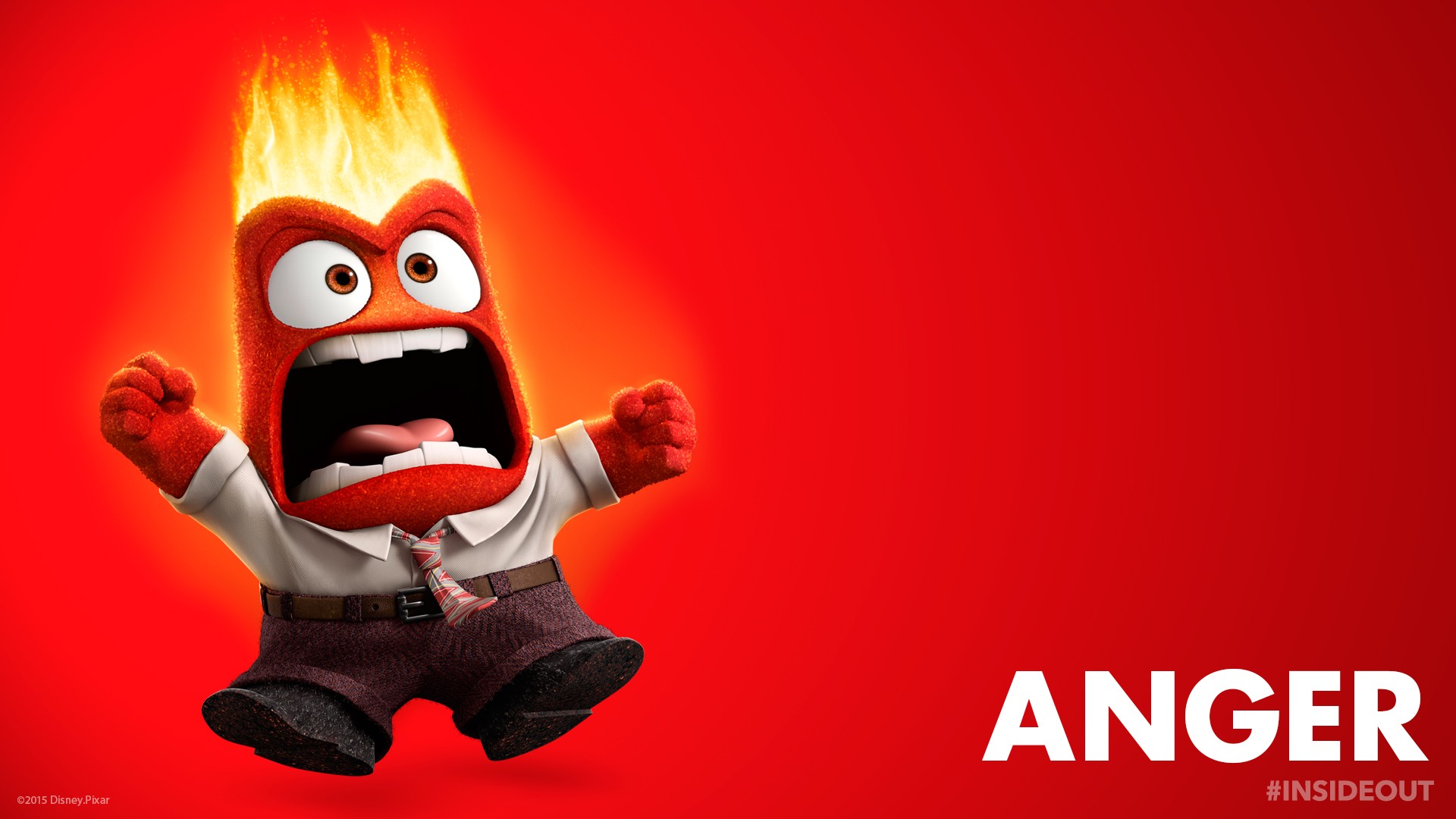 Inside Out Anger Movies Animated Movies 1920x1080