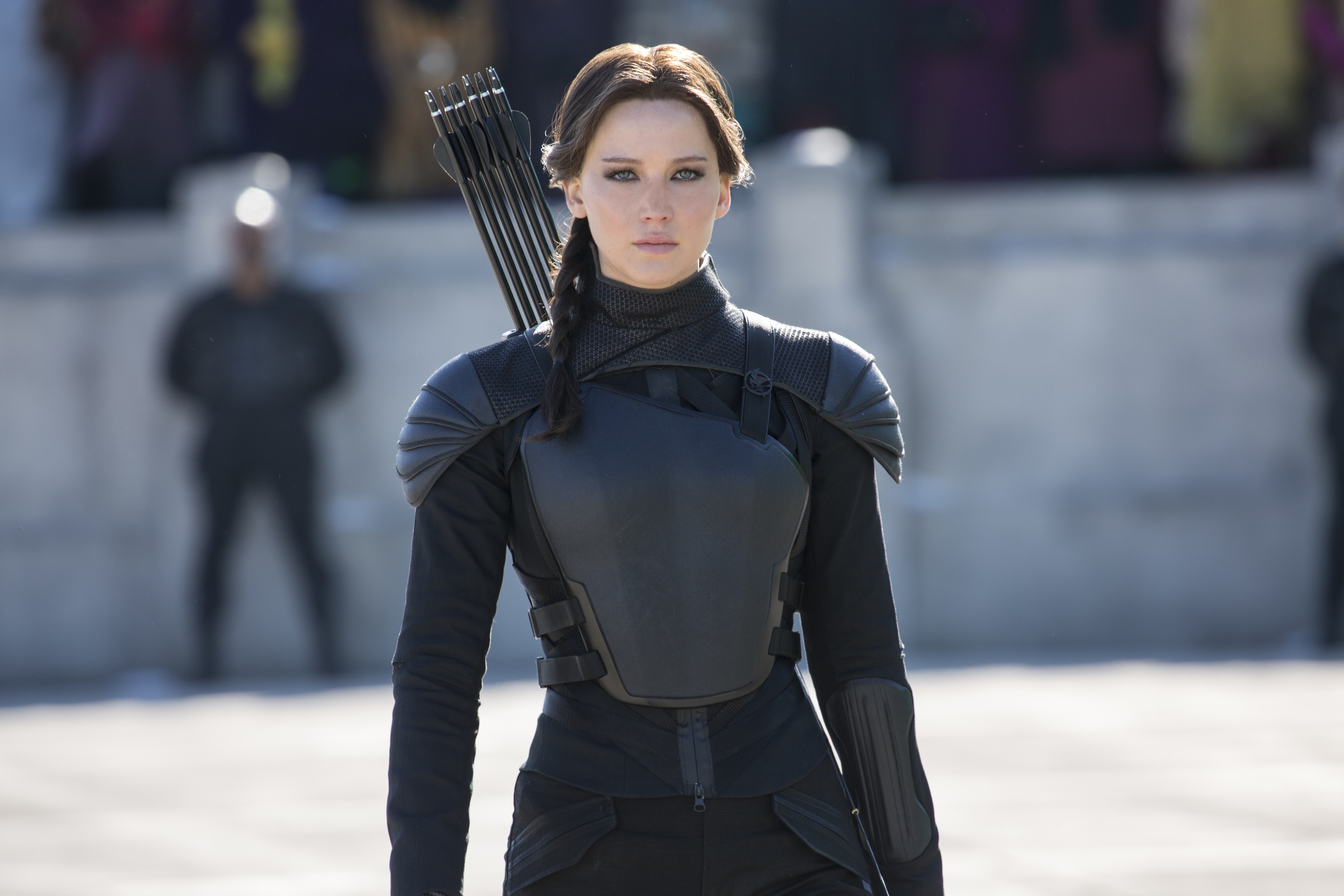 Women Archer Jennifer Lawrence Hunger Games The Hunger Games Mockingjay Part 2 Braids 5760x3840