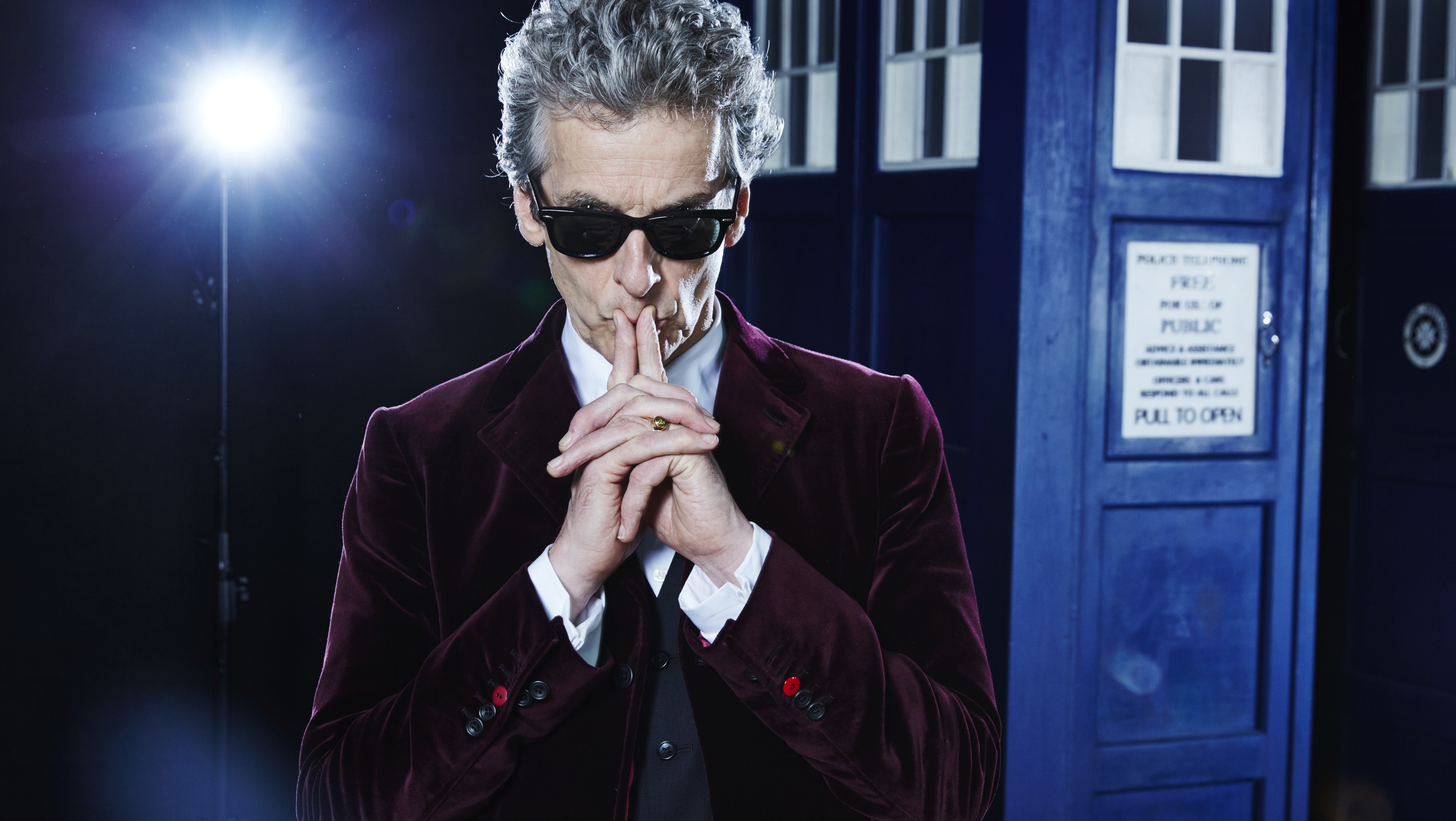 Doctor Who The Doctor Peter Capaldi TV Tv Series Science Fiction Shades 4787x2700