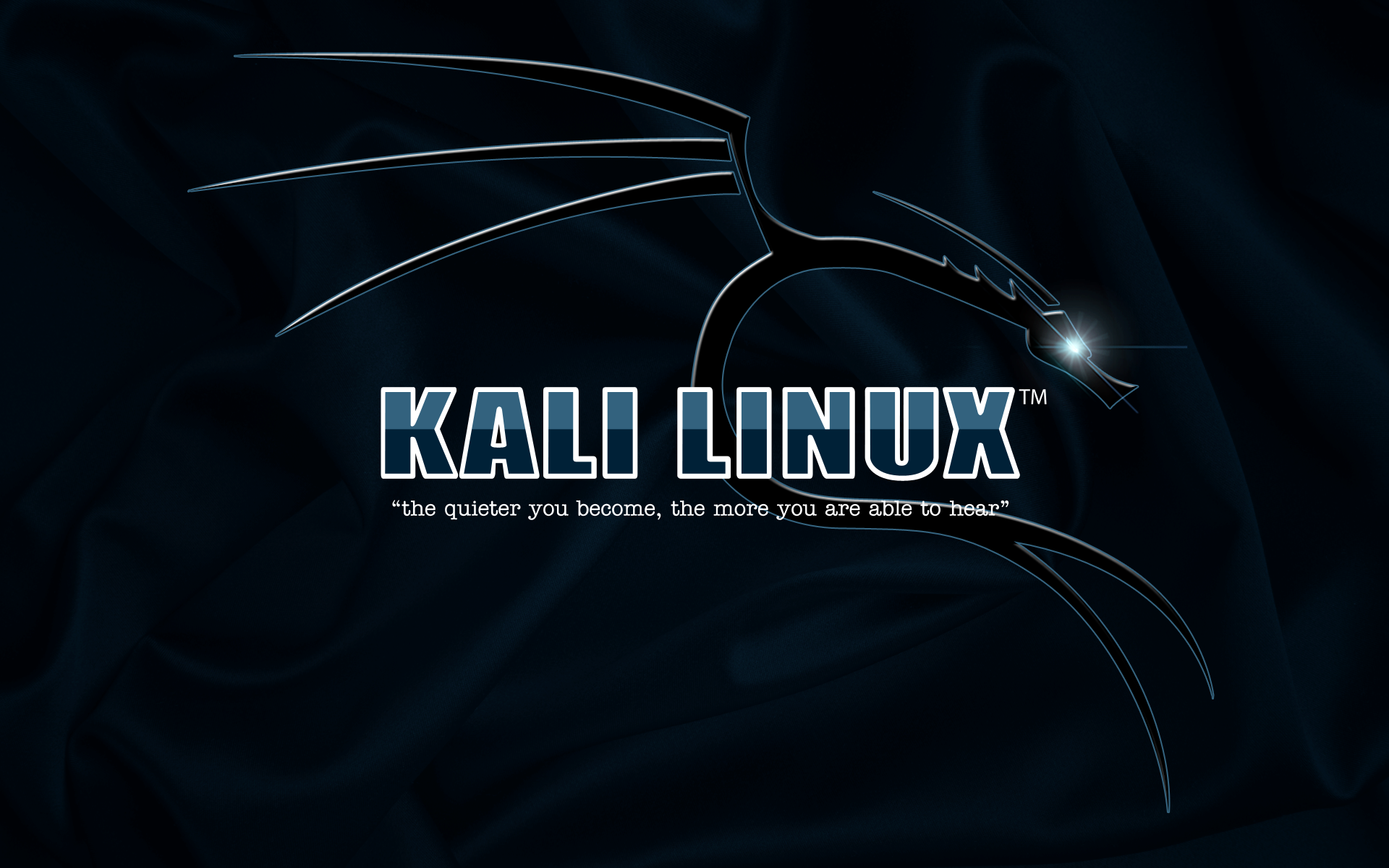 Kali Linux Typography Blue Background 1920x1200