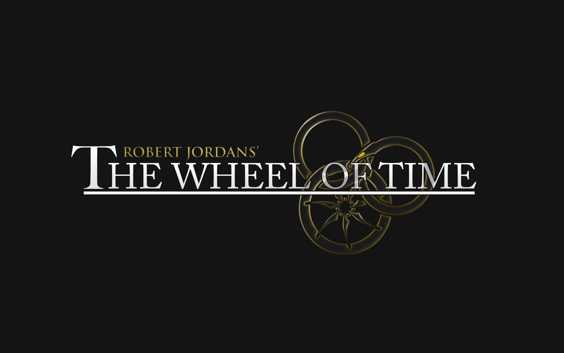The Wheel Of Time Ouroboros Simple Background Black Background 1920x1200
