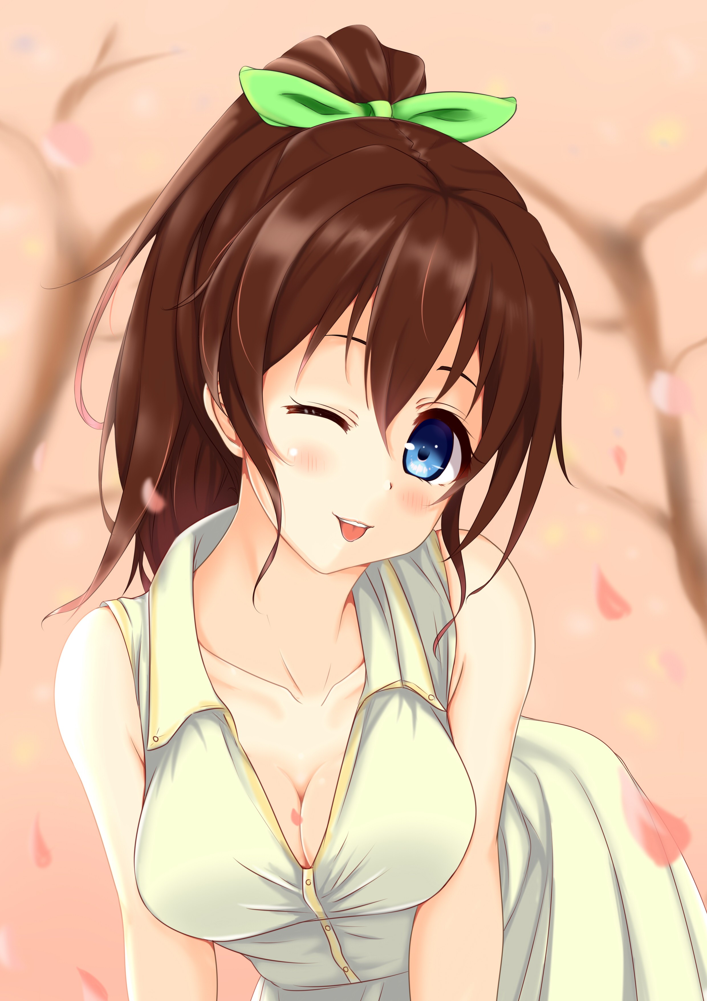 Anime Anime Girls THE IDOLM STER THE IDOLM STER Million Live Long Hair Brunette Blue Eyes 2480x3507