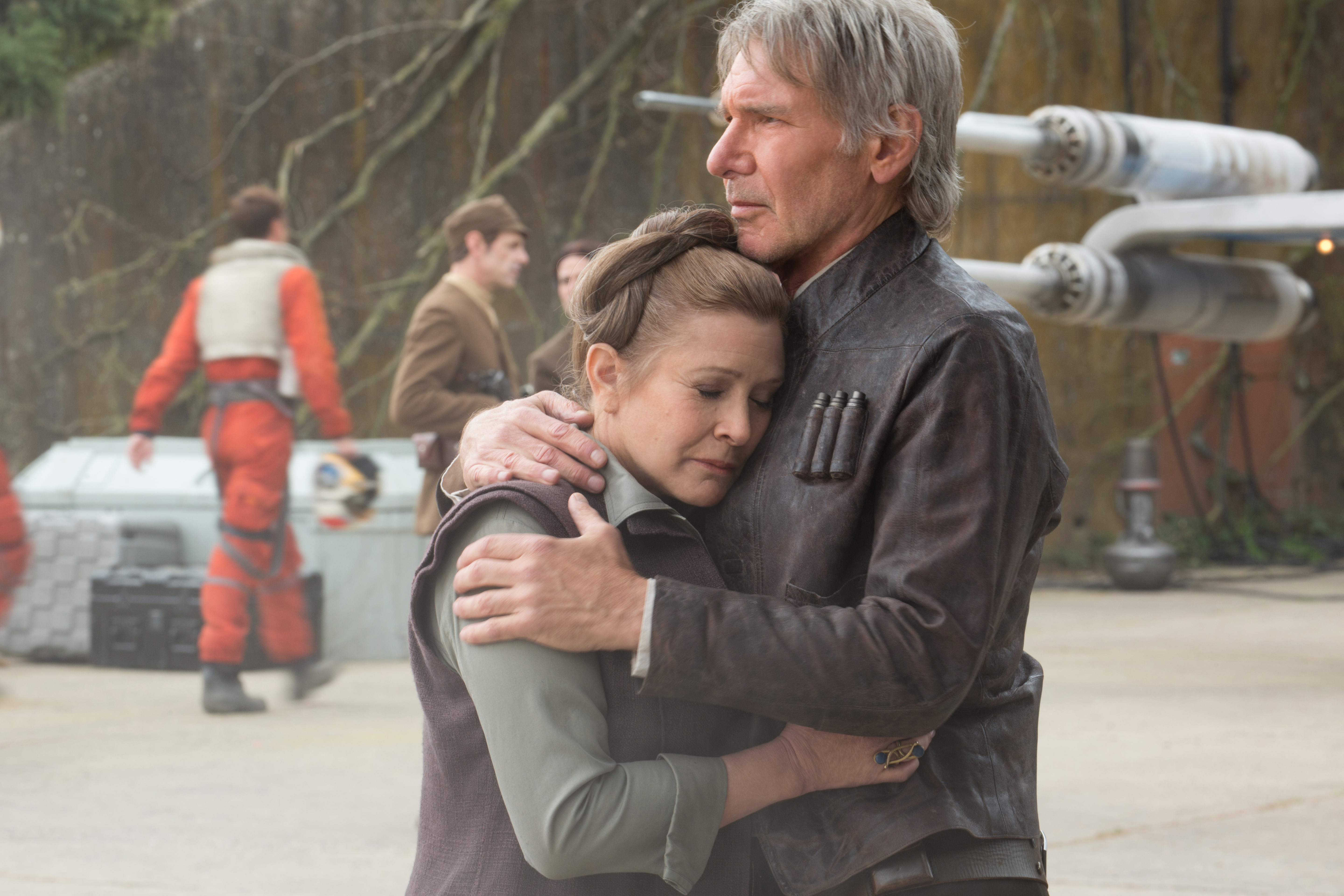 Star Wars Episode Vii The Force Awakens Star Wars Han Solo Harrison Ford Carrie Fisher Princess Leia 5760x3840