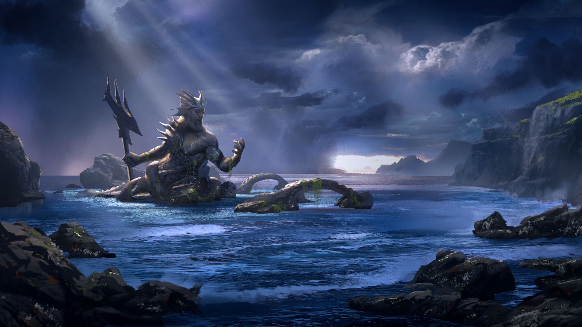 Video Games Poseidon Sea God Of War God Of War Ascension 1920x1080