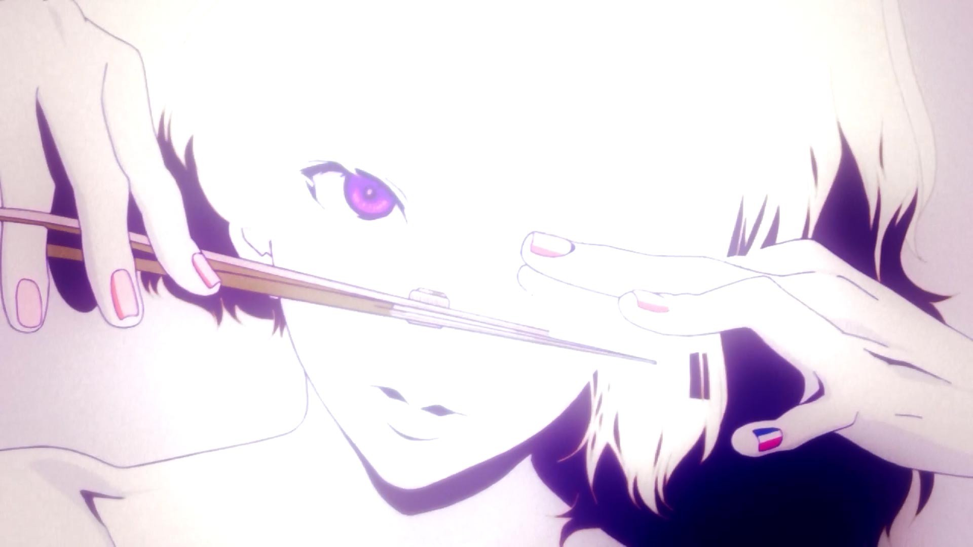 Zankyou No Terror Purple Anime Girls Anime Red Eyes 1920x1080