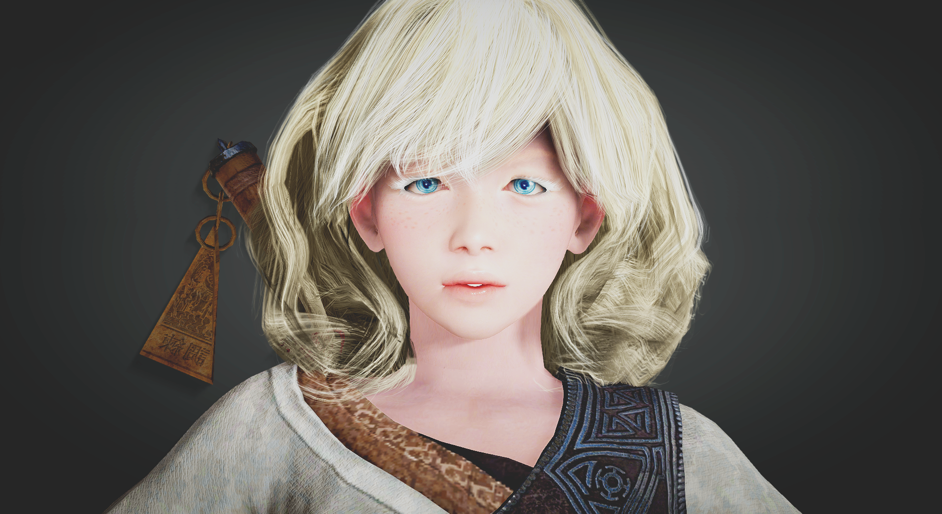 Video Games Black Desert Light Hair Blue Eyes 1912x1044