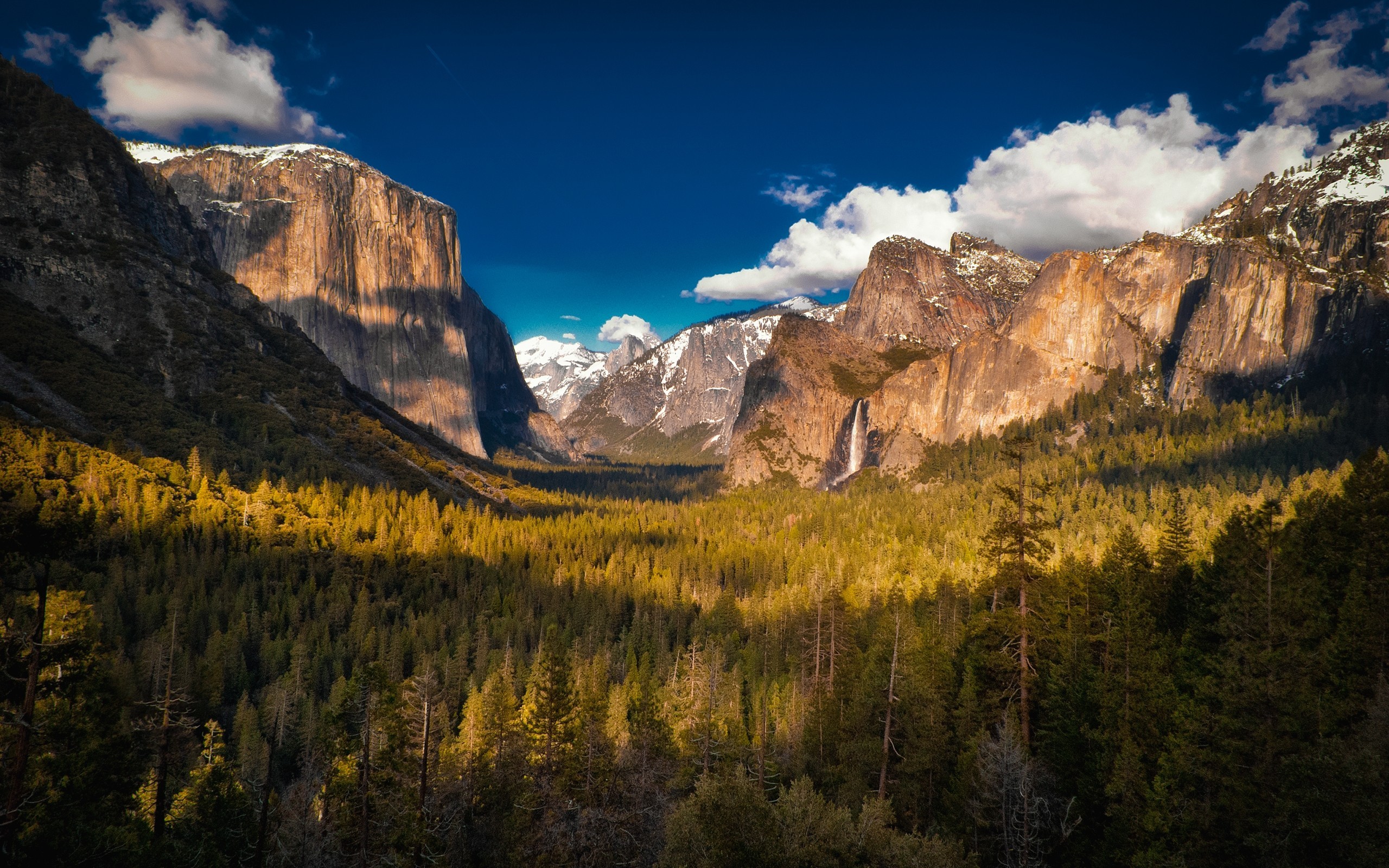 Landscape Mountains Forest Yosemite National Park Yosemite Valley Nature Clouds 2560x1600