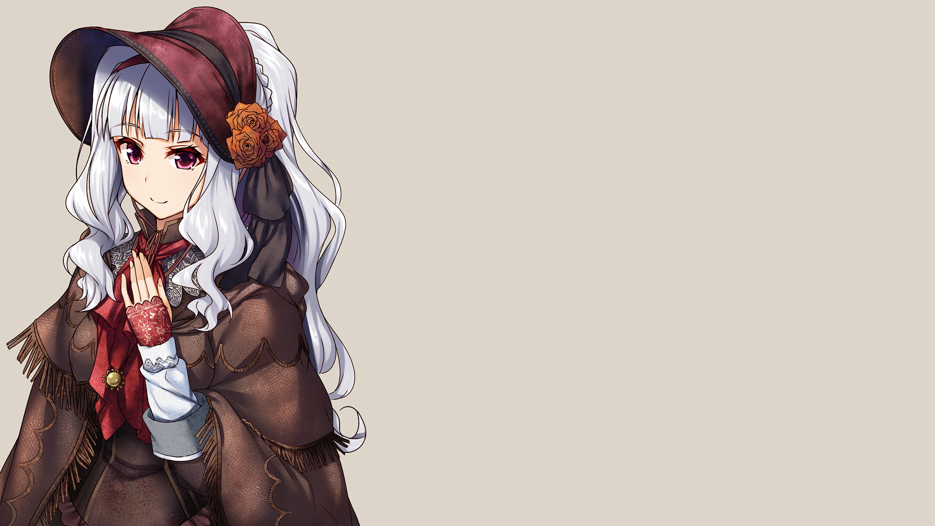 Anime Anime Girls Simple Background Gray Background Shijou Takane THE IDOLM STER Crossover Bloodborn 1920x1080