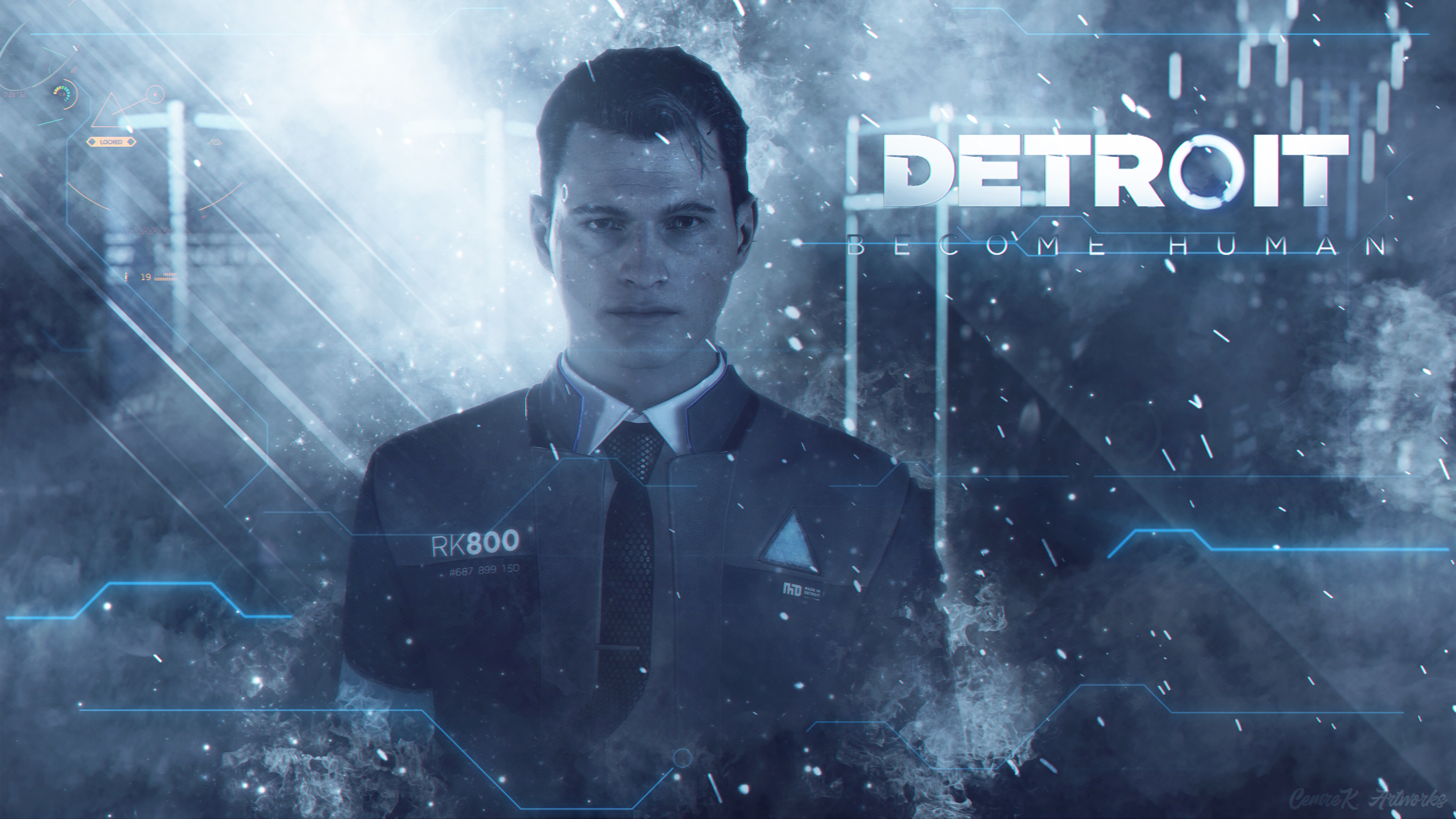 Detroit Become Human Game Art Detroit Become Human Connor Detroit Become Human Quantic Dream PlaySta 3840x2160