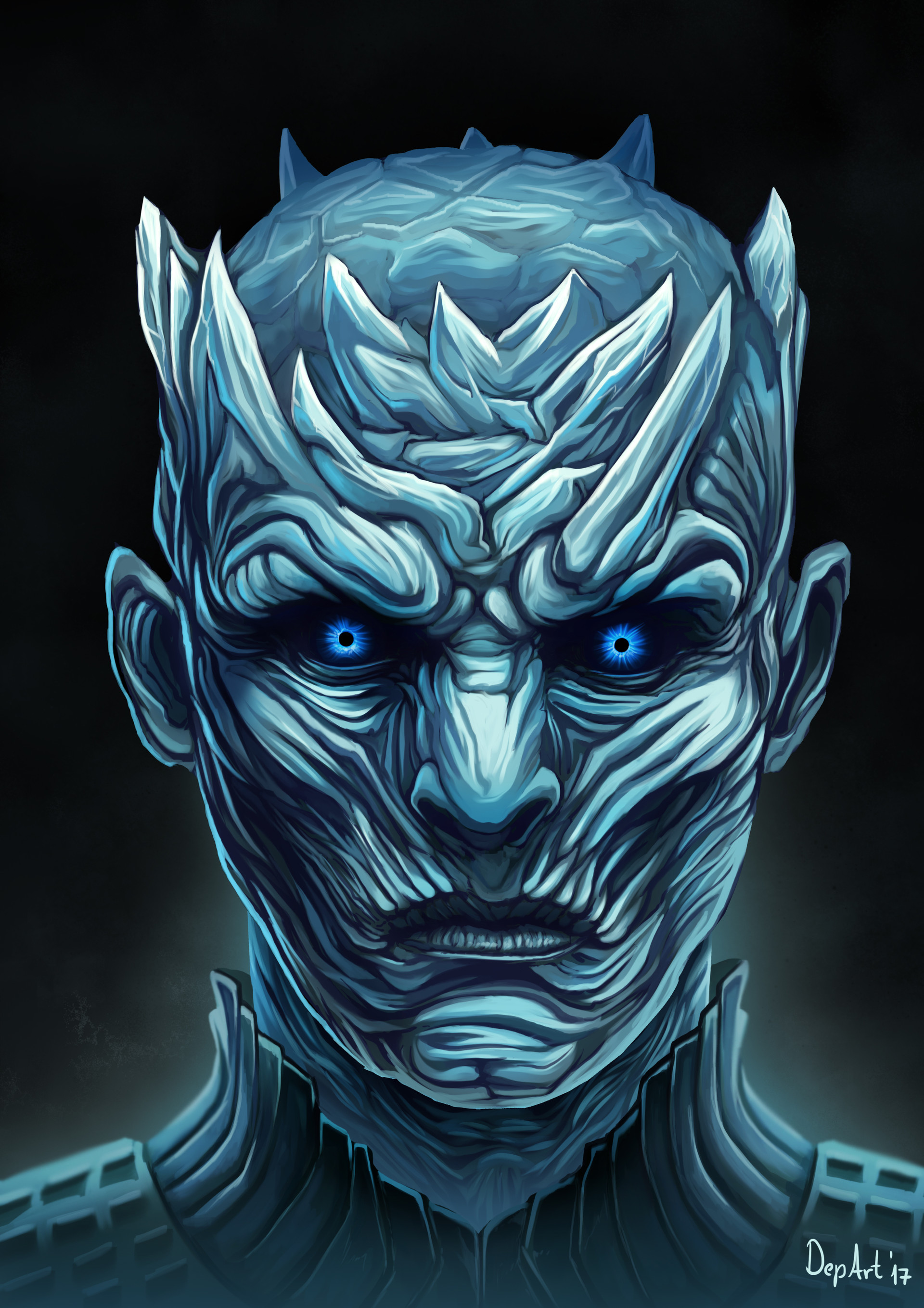 Digital Art Artwork Face Sandro Fazlinovic Game Of Thrones Blue Portrait Display Blue Eyes Fictional 1920x2716