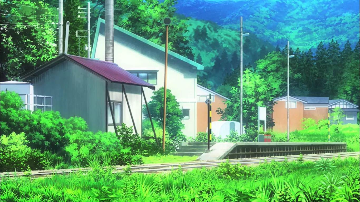 Non Non Biyori Anime Landscape Nature 1366x768