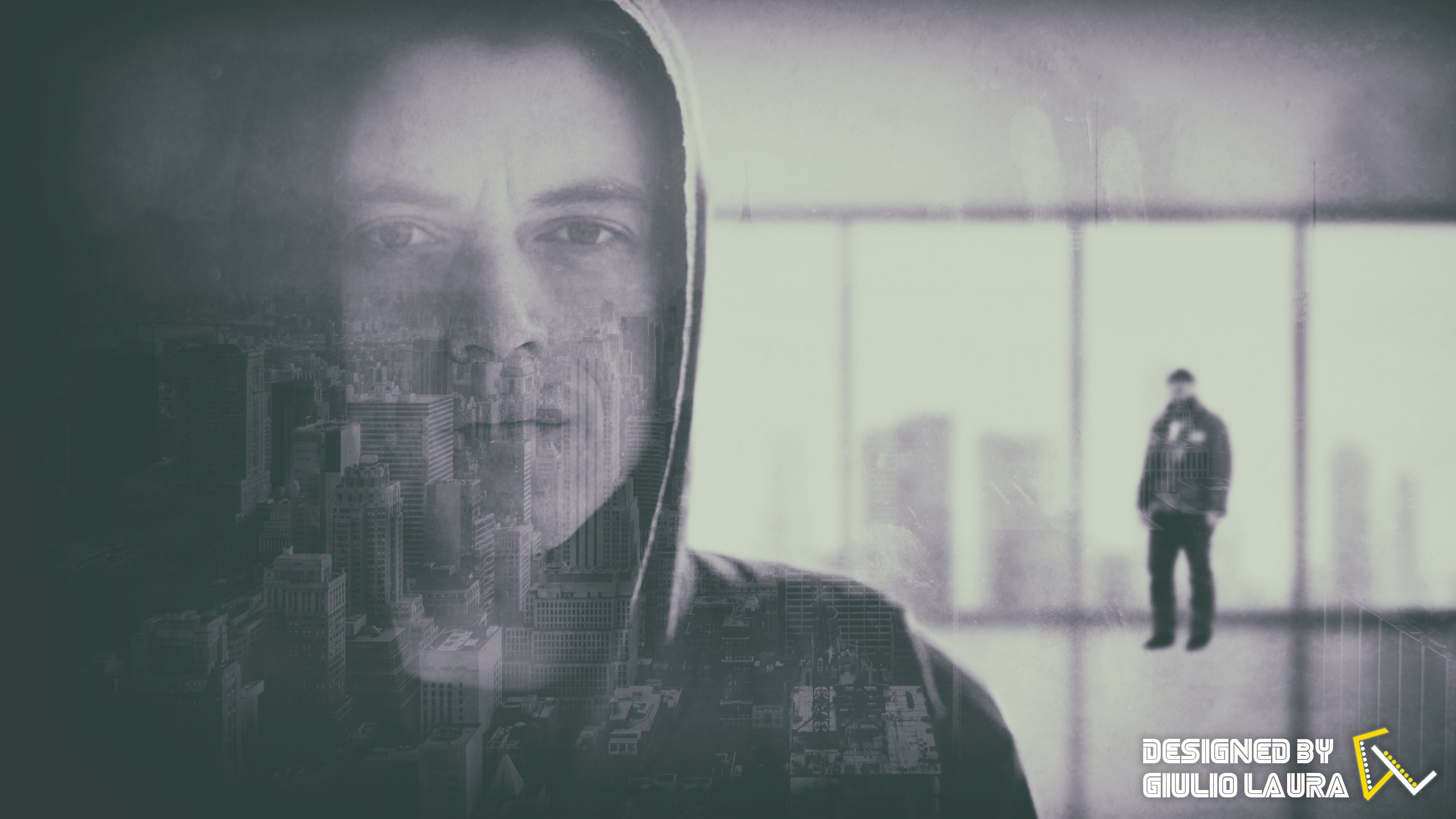 Mr Robot Elliot Mr Robot Fan Art Digital Art New York City Double Exposure Rami Malek 2560x1440