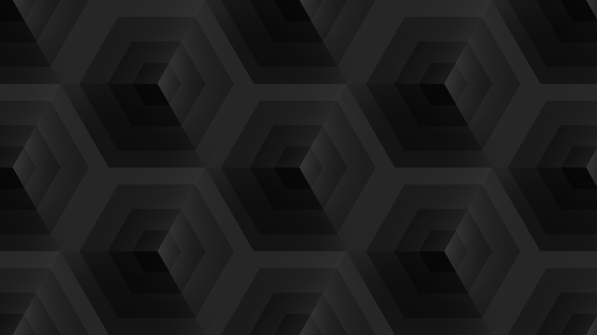 Dark Black Cube Square Tile Simple 1920x1080