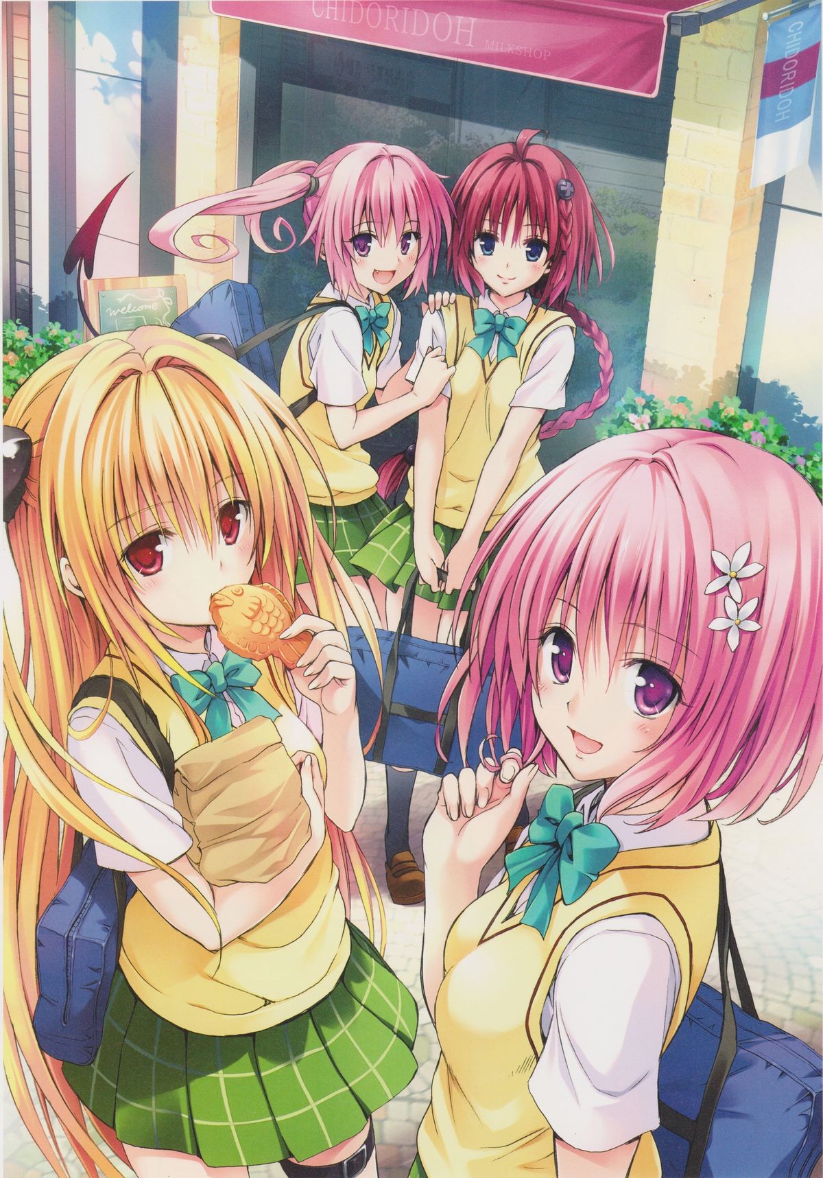 To Love Ru Anime Anime Girls Momo Velia Deviluke Nana Asta Deviluke Kurosaki Mea Golden Darkness Blo 1200x1717