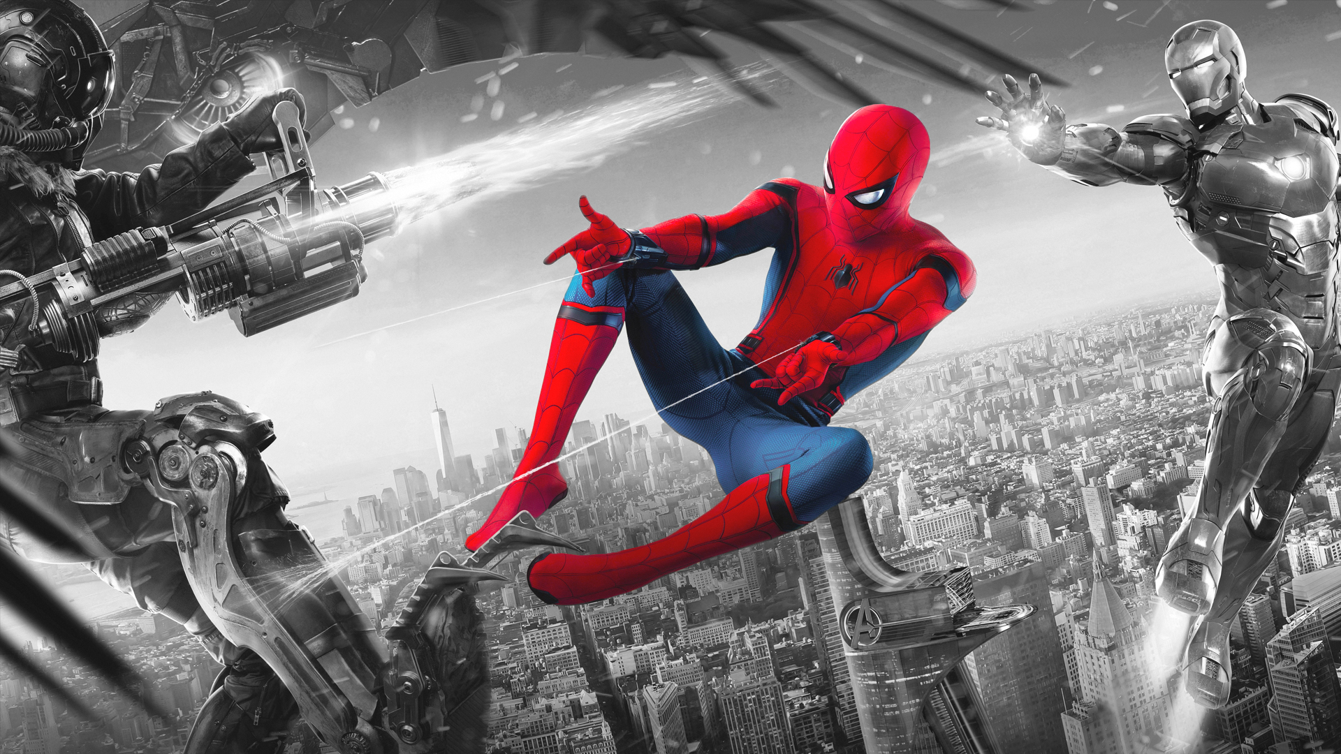 Spider Man Spider Man Homecoming Movie Spider Man Homecoming 2017 Peter Parker Marvel Cinematic Univ 1920x1080
