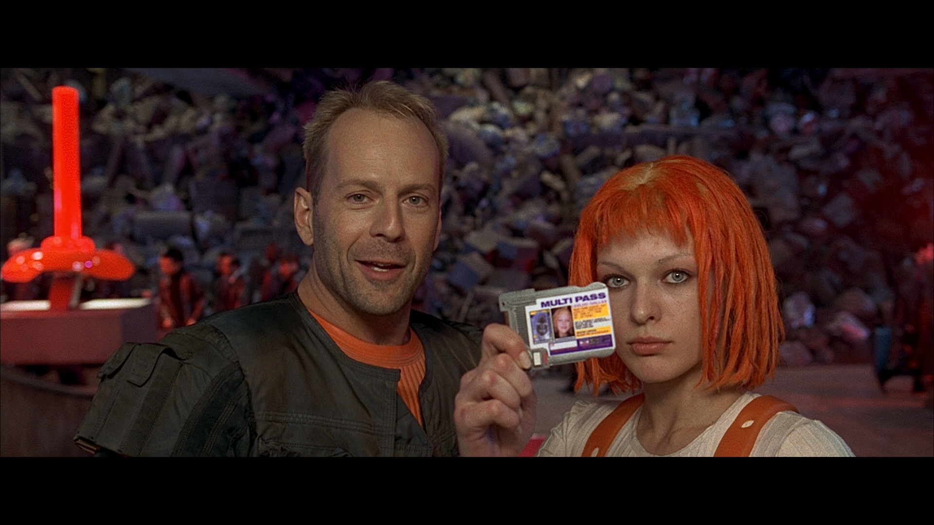 Milla Jovovich Leeloo The Fifth Element Bruce Willis Korben Dallas 1920x1080