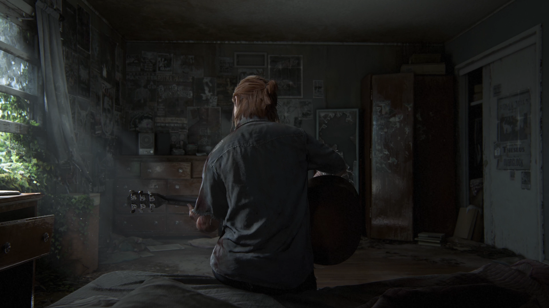 The Last Of Us Guitar Joel Ellie 1920x1080