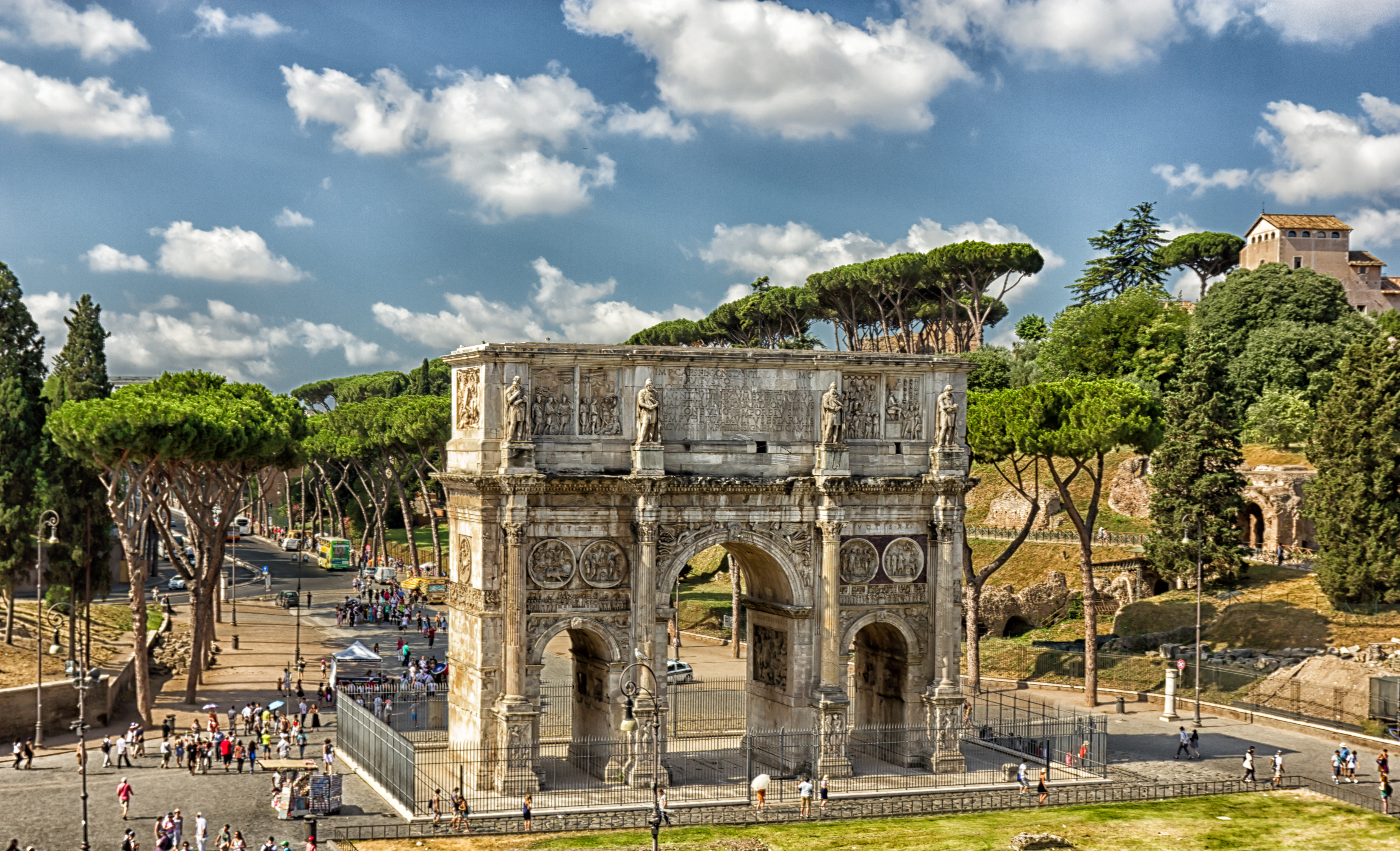 Arch Of Constantine Arch Ruin Architecture Rome Italy Columns Monument 5094x3098