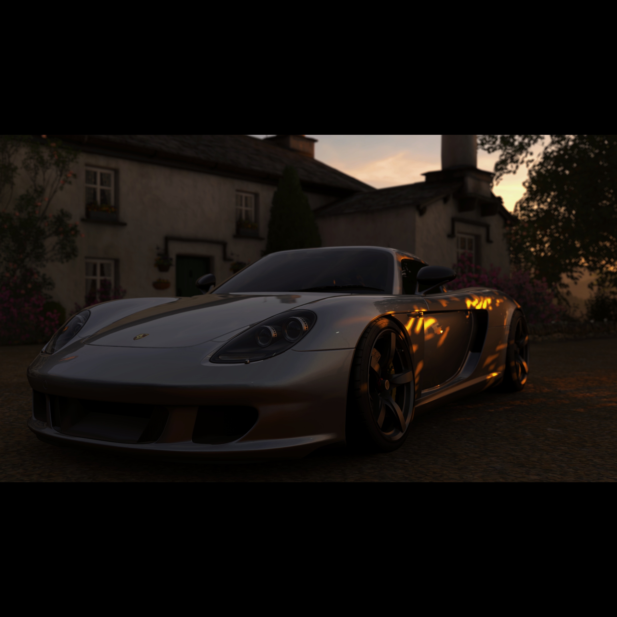 Forza Horizon 4 XboxOneX Car Video Games Too Dark Porsche Carrera GT 2160x2160