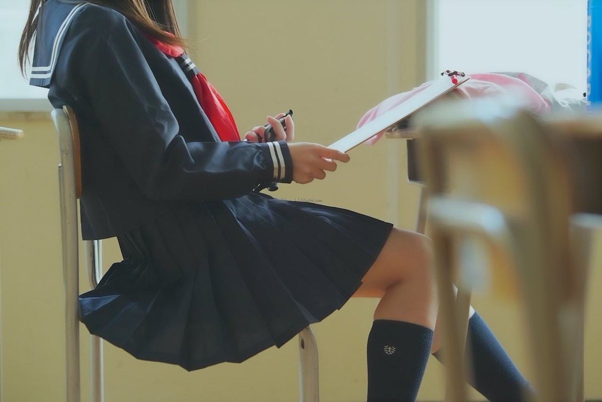 Japanese Women School Uniform Classroom Schoolgirl Serafuku 1200x802
