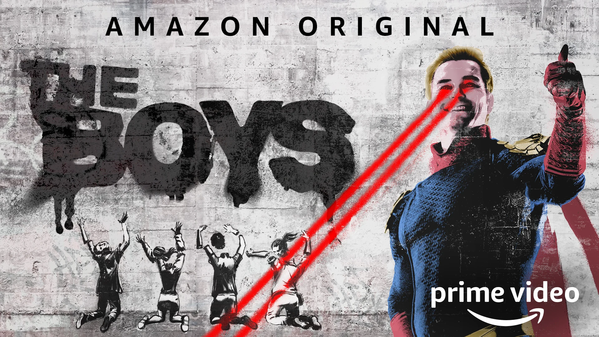 The Boys Series Homelander Antony Starr Tv Series Amazon Prime Video Poster Graffiti 1920x1080