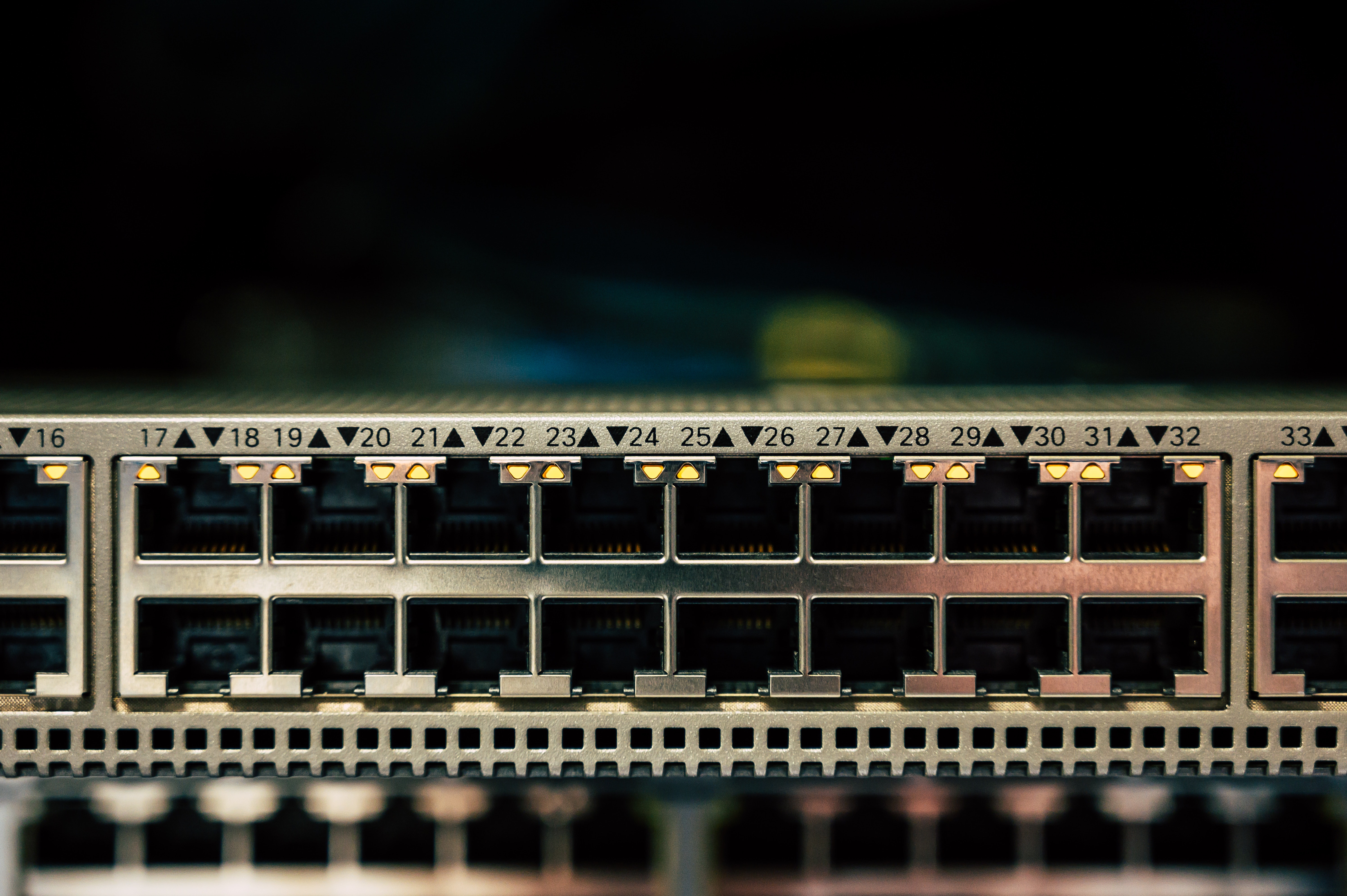 Network Ethernet Switch Switches Closeup 5982x3980