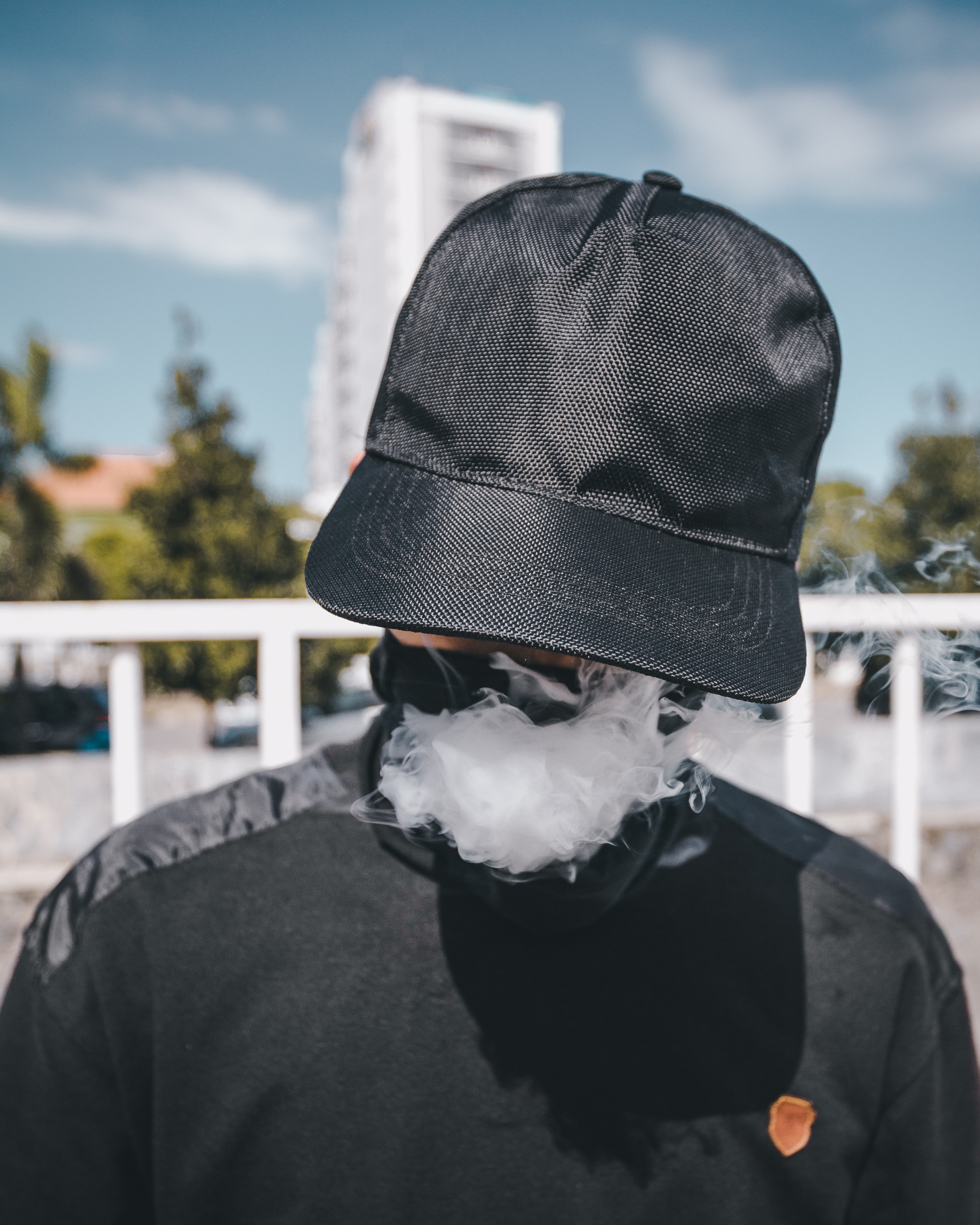 Black Outfits Smoking Smoke Depth Of Field Mask Photography 3138x3922