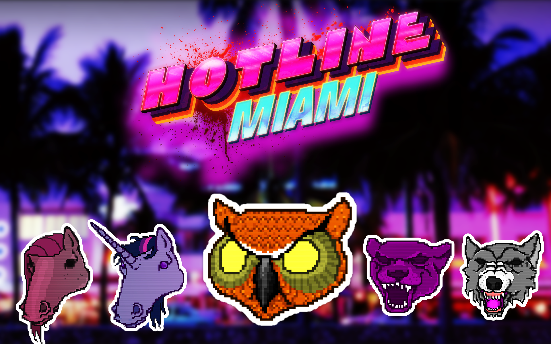 Hotline Miami Video Games Video Game Art 1920x1200