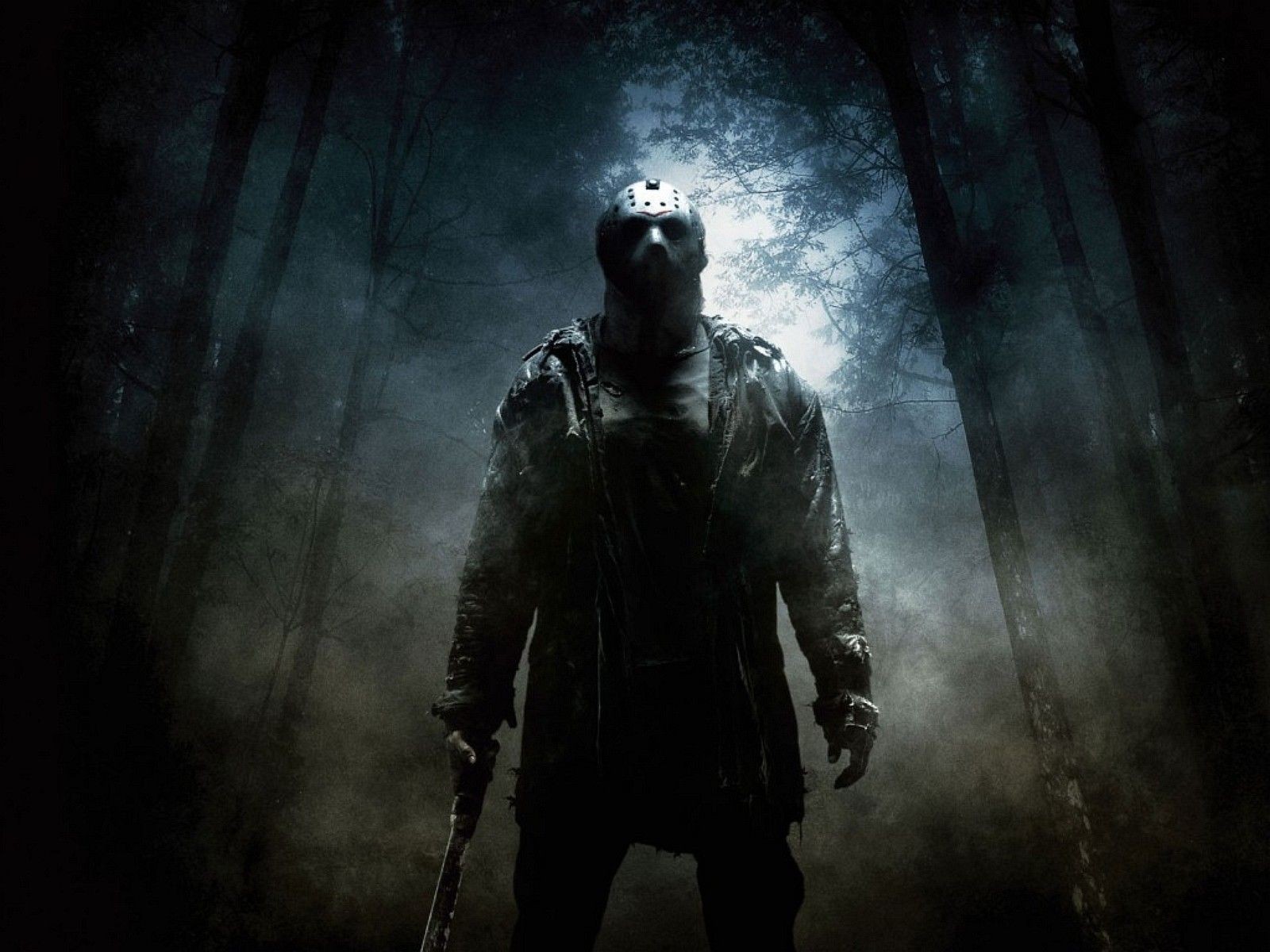 Friday The 13th Movies Jason Voorhees Horror Dark Deep Forest Night 1600x1200